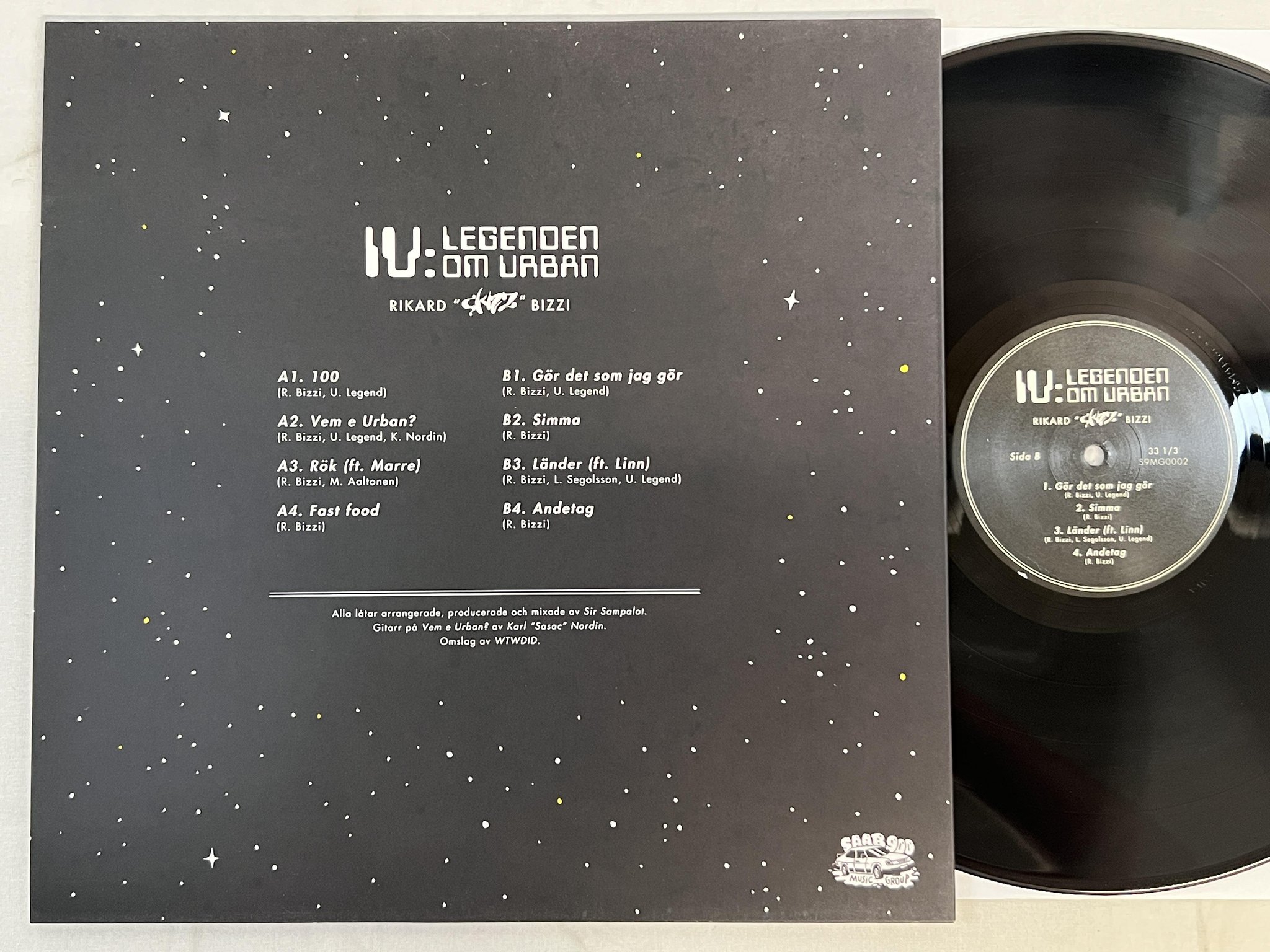 Omslagsbild för skivan RIKARD SKIZZ BIZZI IV: Legenden Om Urban LP 2015 Swe S9MG0006