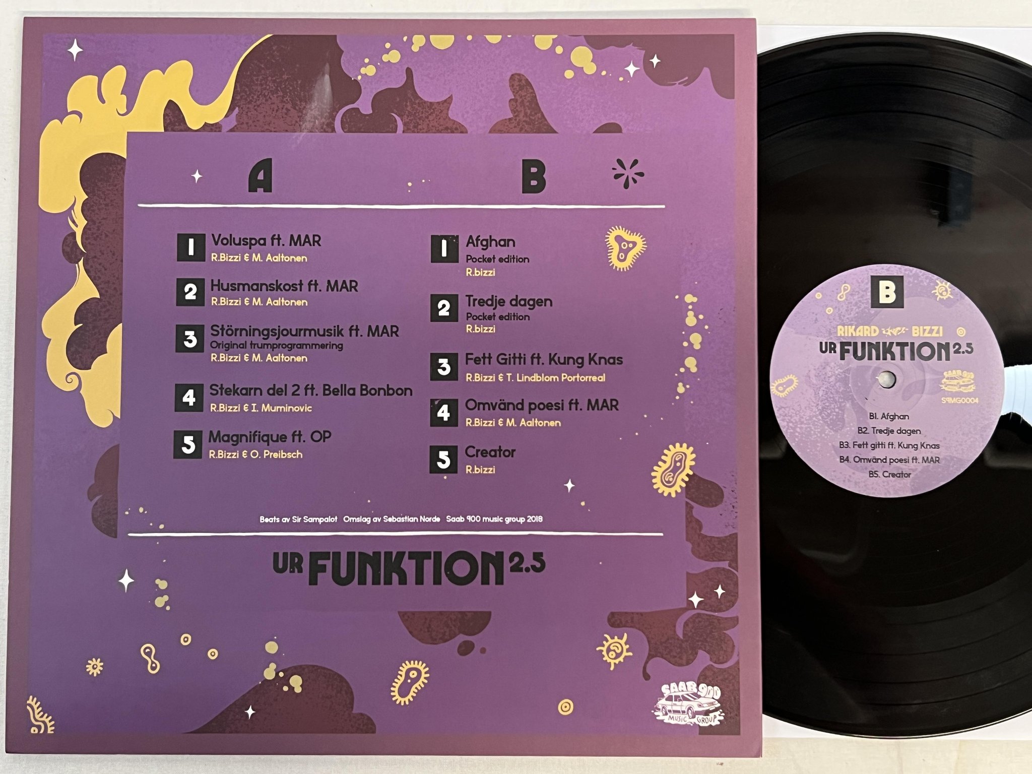 Omslagsbild för skivan RIKARD SKIZZ BIZZ Ur Funktion 2.5 LP 2018 Swe S9MG0004