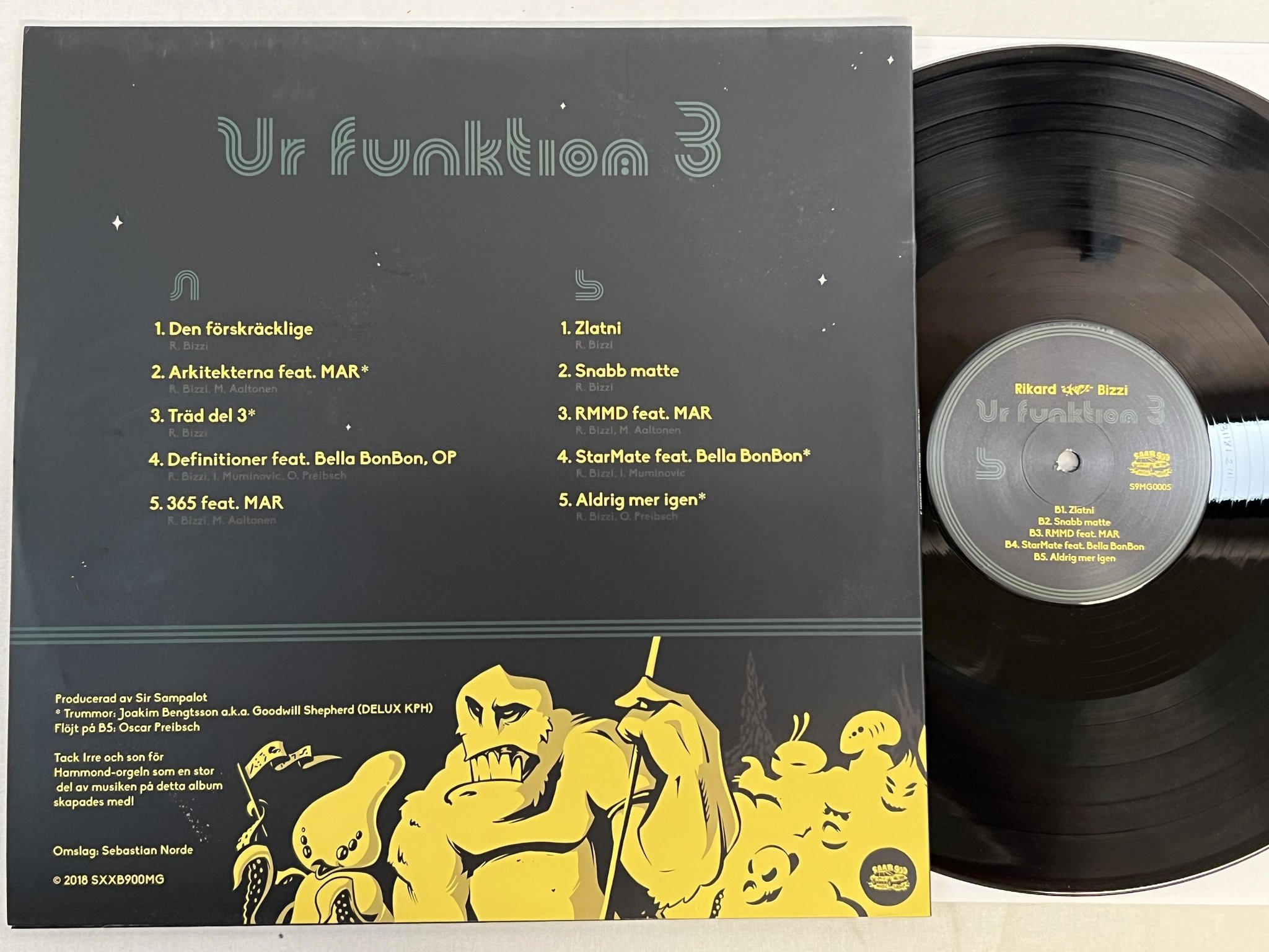 Omslagsbild för skivan RIKARD SKIZZ BIZZ Ur Funktion 3 LP 2018 Swe S9MG0005