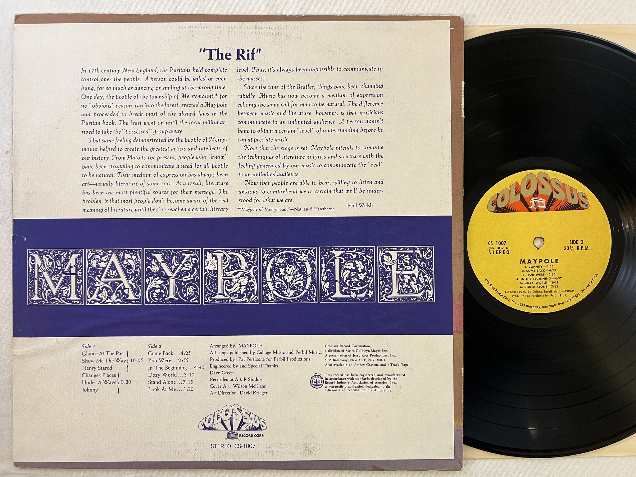 Omslagsbild för skivan MAYPOLE s/t LP -71 US COLOSSUS CS-1007 ** rare psych **