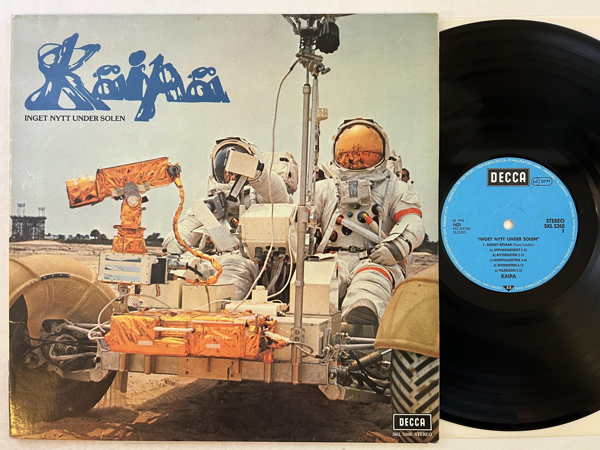 Omslagsbild för skivan KAIPA inget nytt under solen LP -76 Swe DECCA SKL 5260