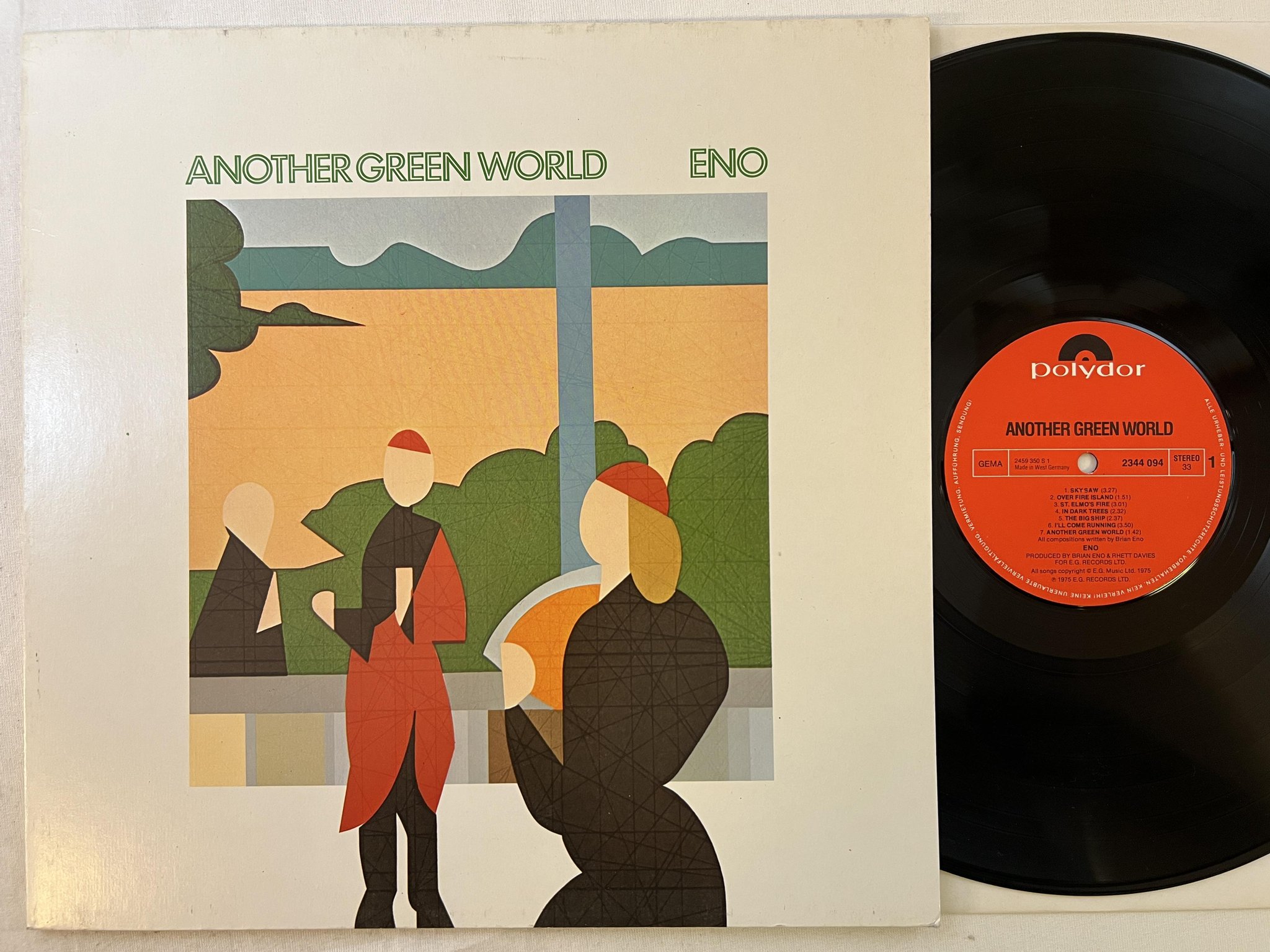 Omslagsbild för skivan ENO another green world LP re Ger POLYDOR 2344 094
