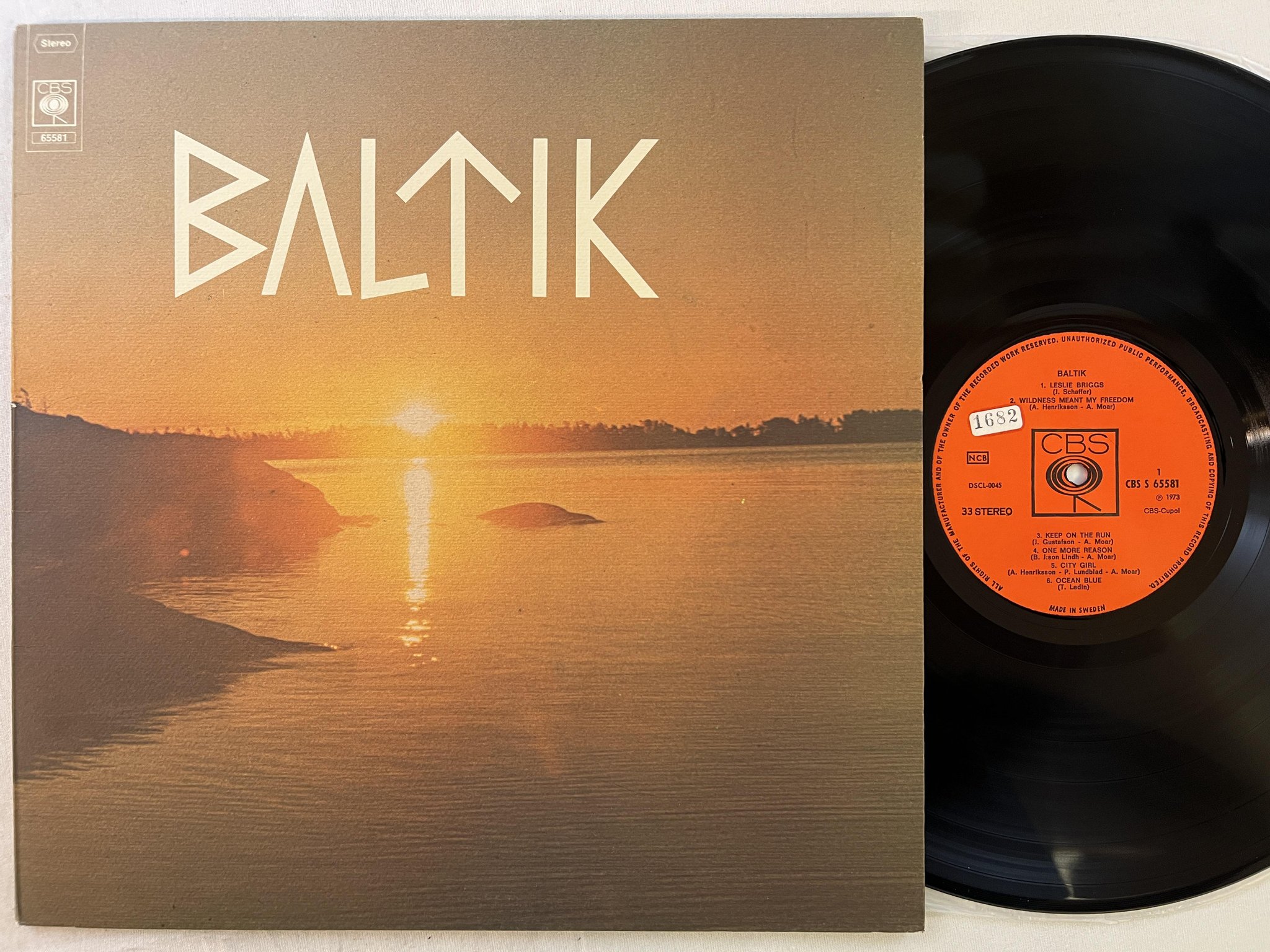 Omslagsbild för skivan BALTIK s/t LP -73 Swe CBS S 65581