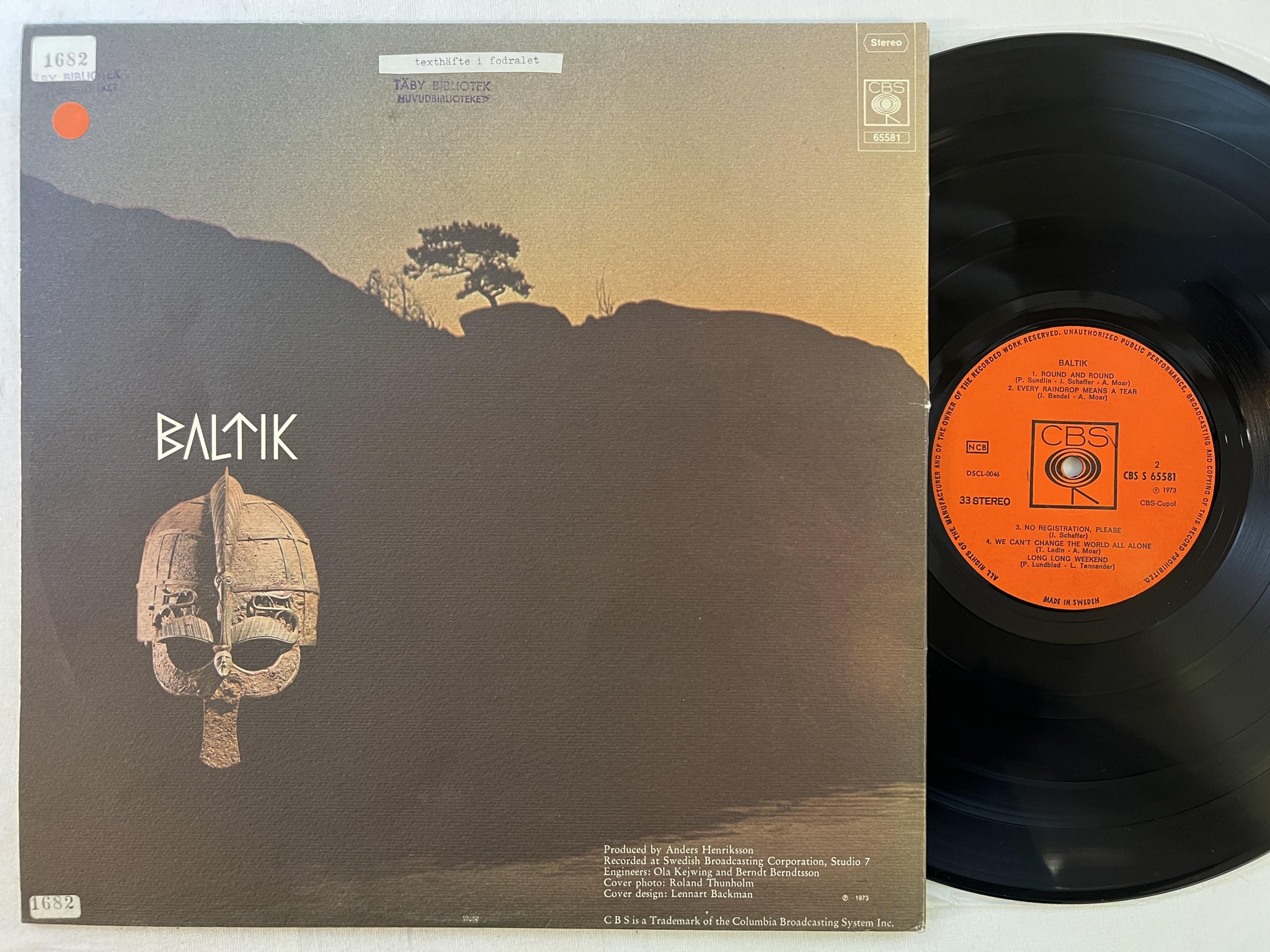 Omslagsbild för skivan BALTIK s/t LP -73 Swe CBS S 65581