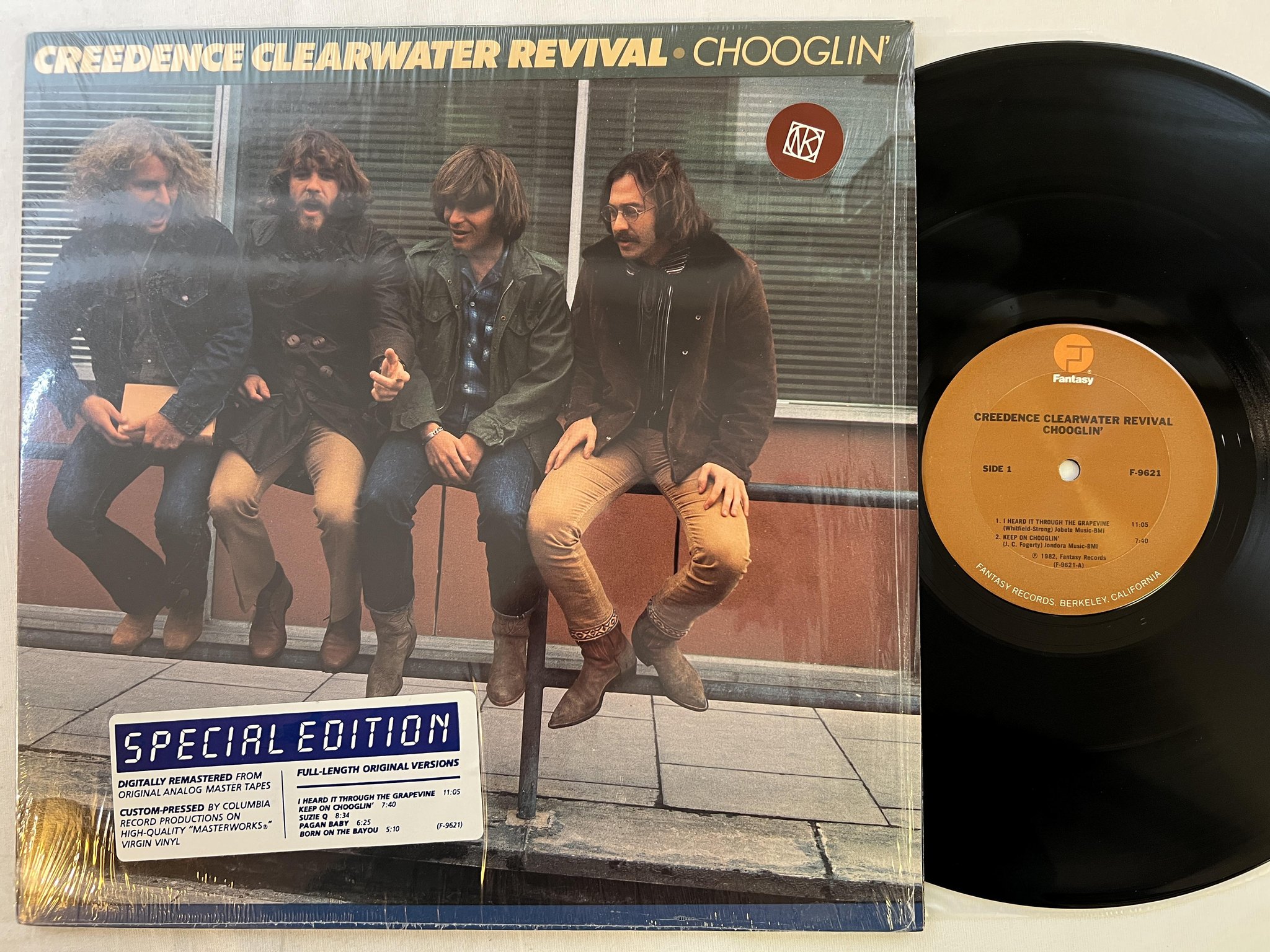 Omslagsbild för skivan CREEDENCE CLEARWATER REVIVAL chooglin' LP -82 US FANTASY F-9621