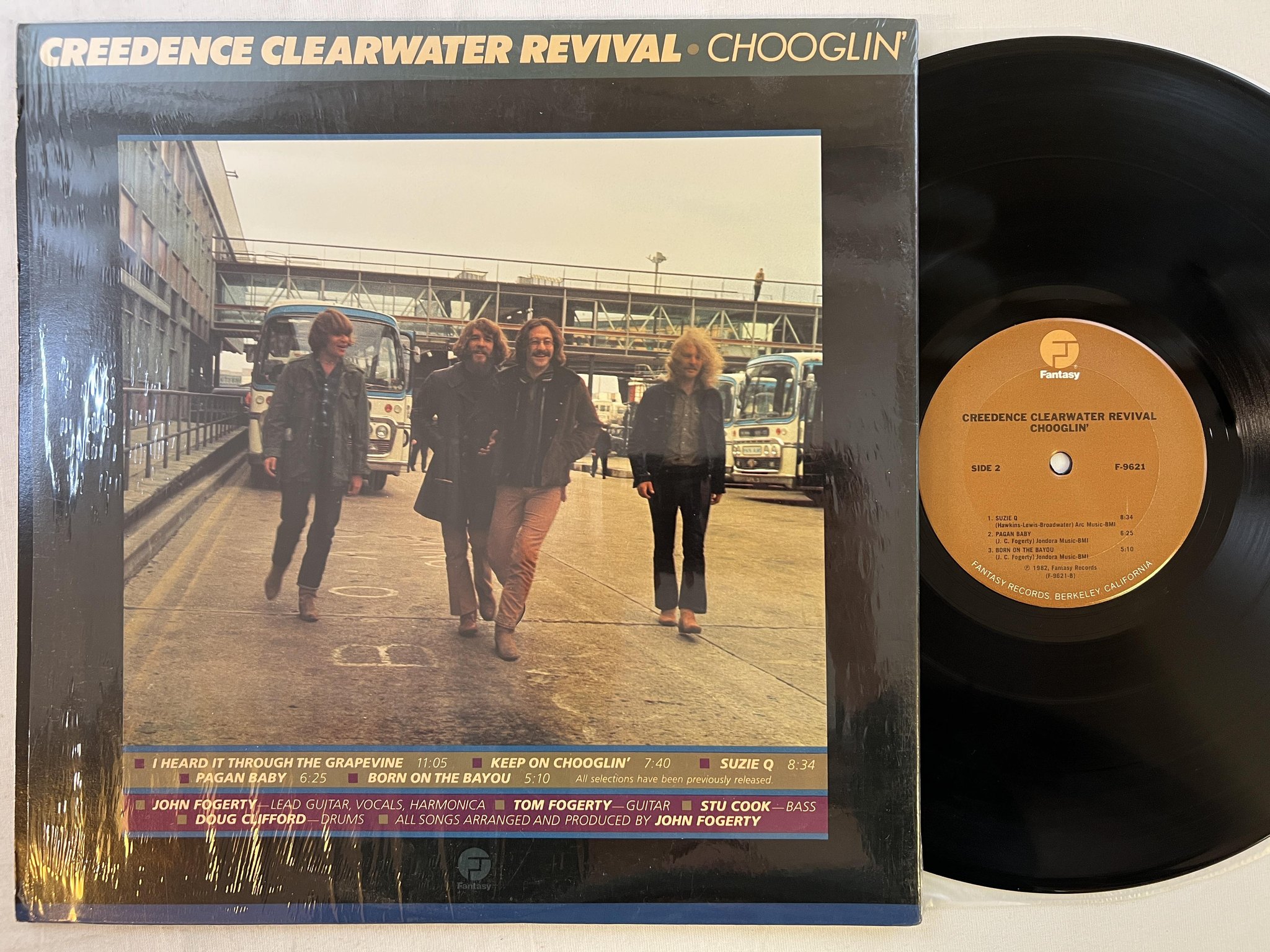 Omslagsbild för skivan CREEDENCE CLEARWATER REVIVAL chooglin' LP -82 US FANTASY F-9621