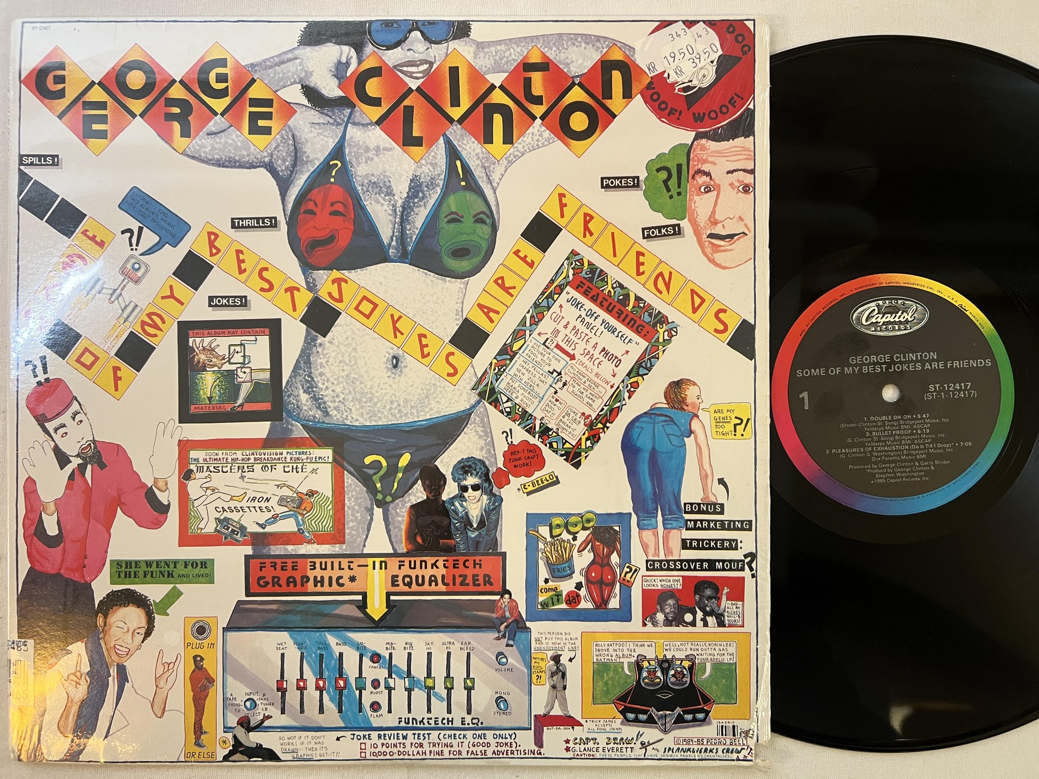 Omslagsbild för skivan GEORGE CLINTON some of my best jokes are friends LP -85 US CAPITOL ST-12417