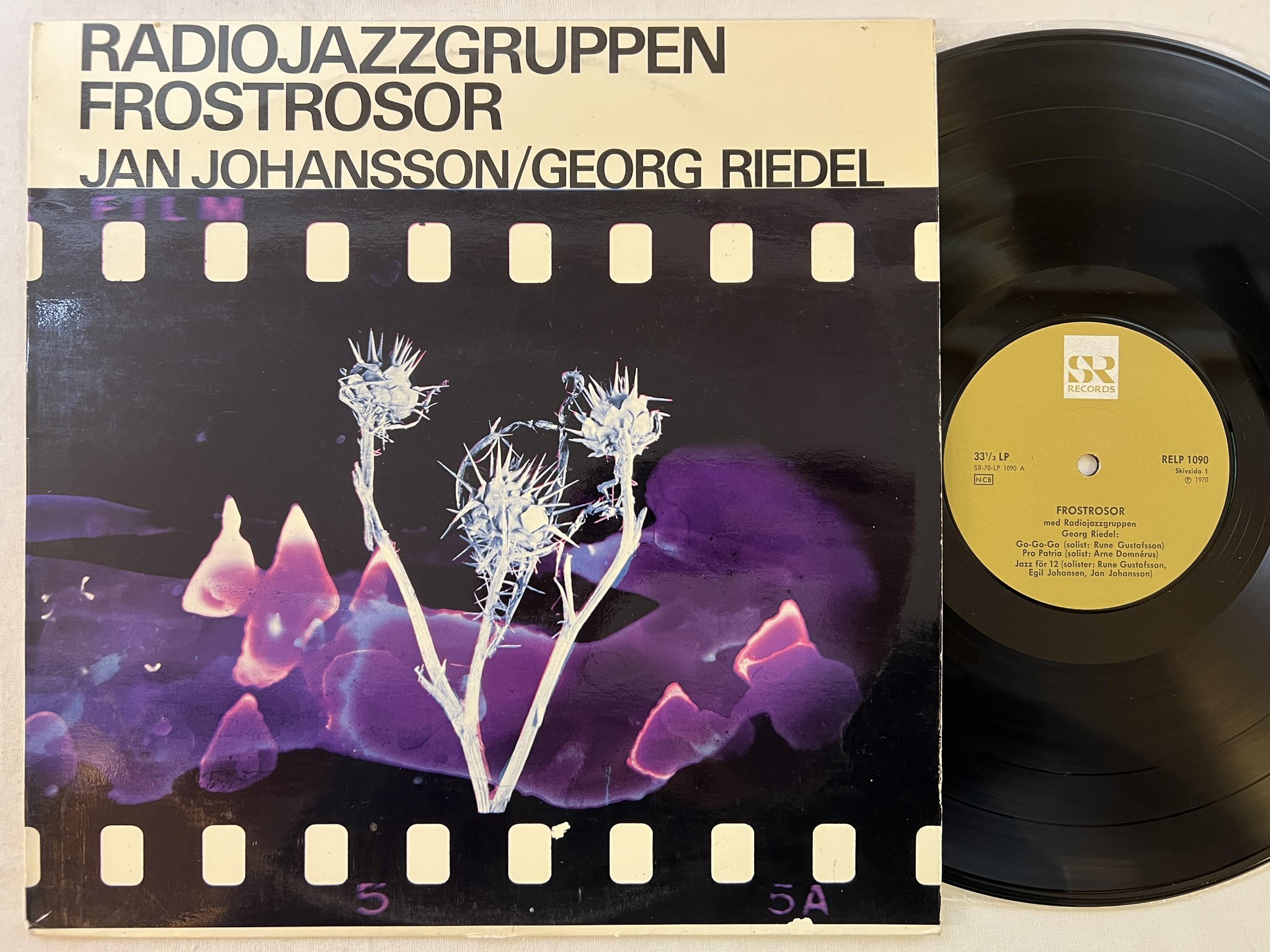 Omslagsbild för skivan RADIOJAZZGRUPPEN frostrosor LP -70 Swe SR RELP 1090