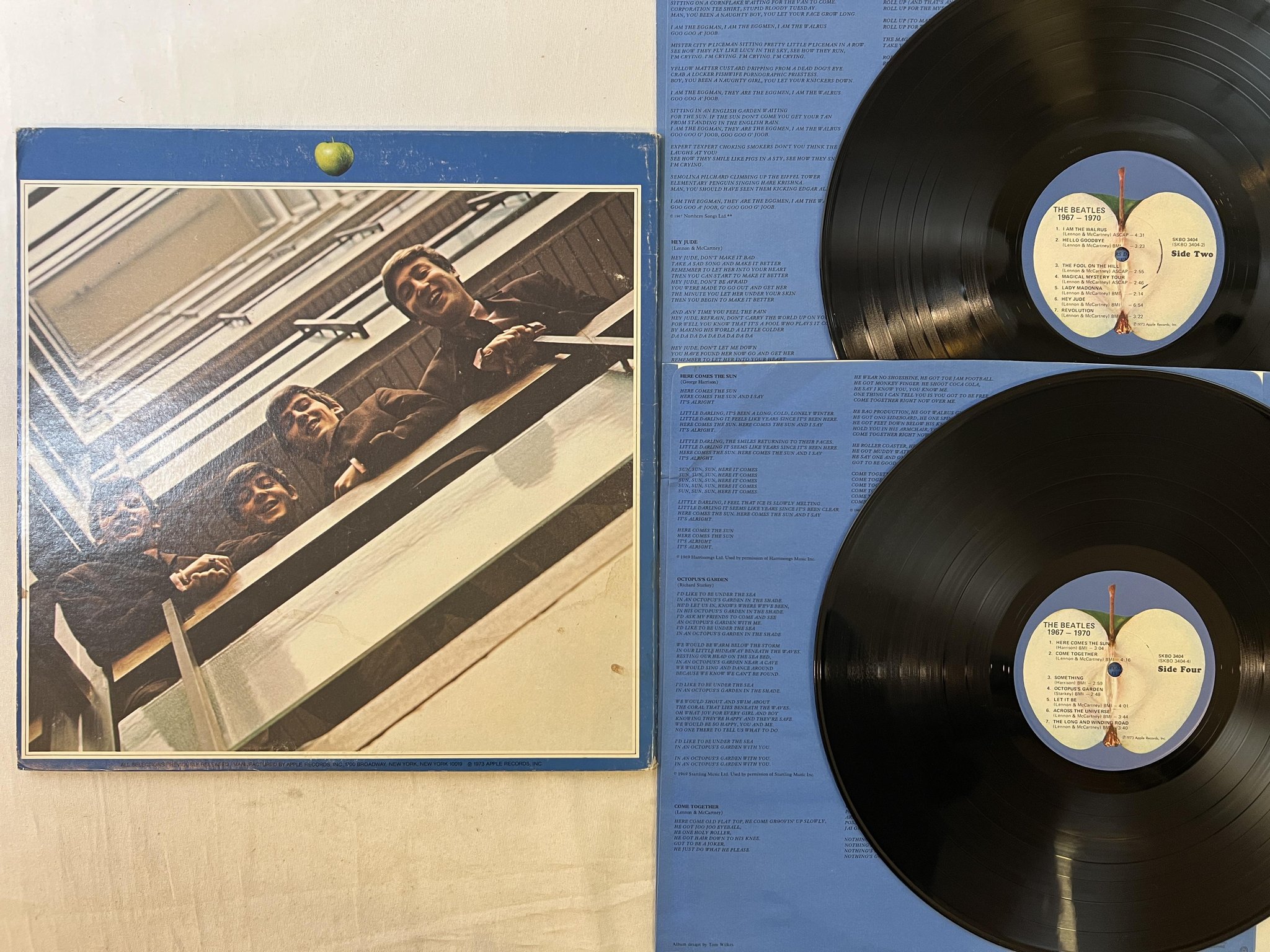 Omslagsbild för skivan THE BEATLES 1967-1970 2xLP -73 US APPLE SKBO 3404