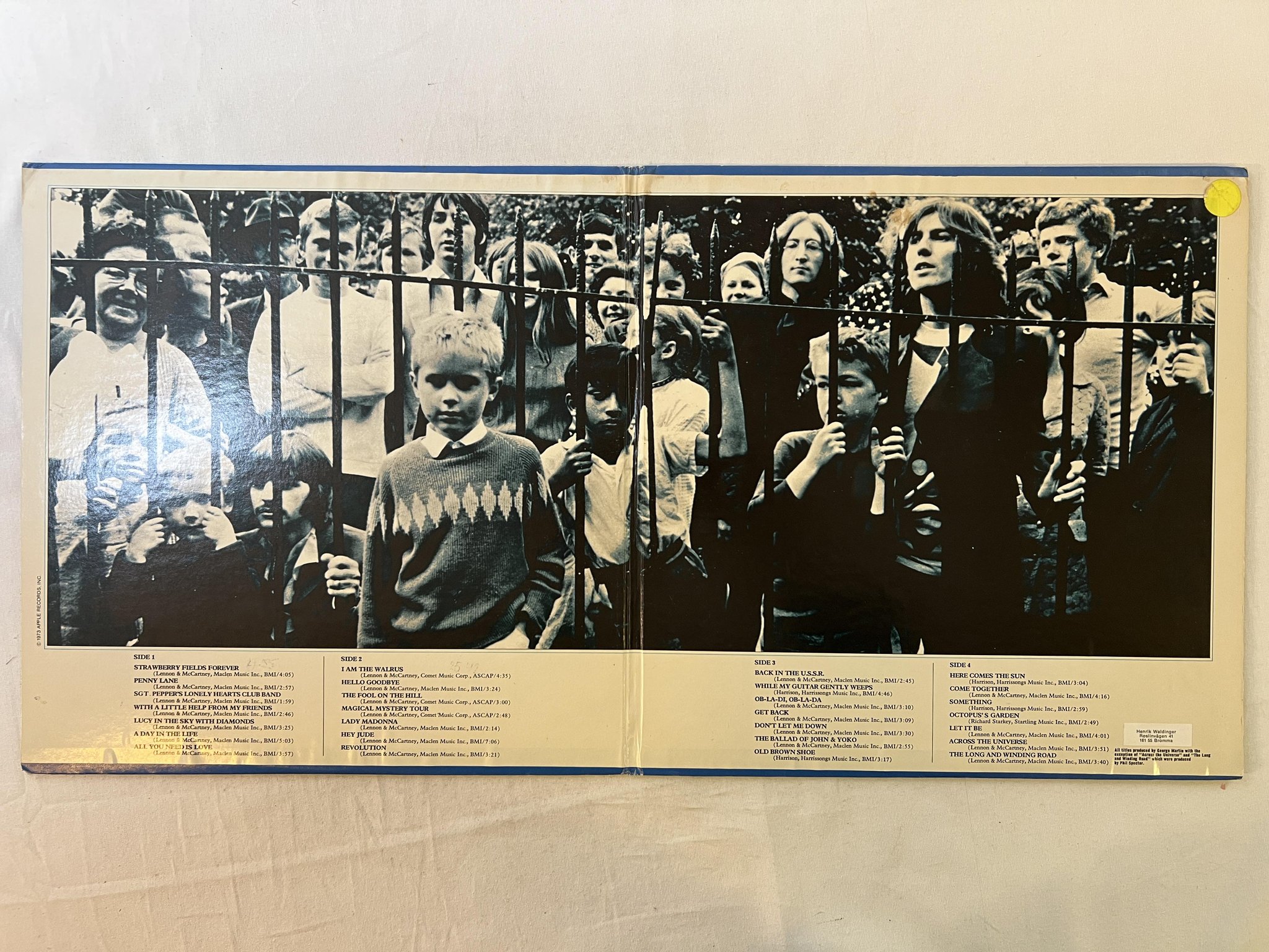 Omslagsbild för skivan THE BEATLES 1967-1970 2xLP -73 US APPLE SKBO 3404