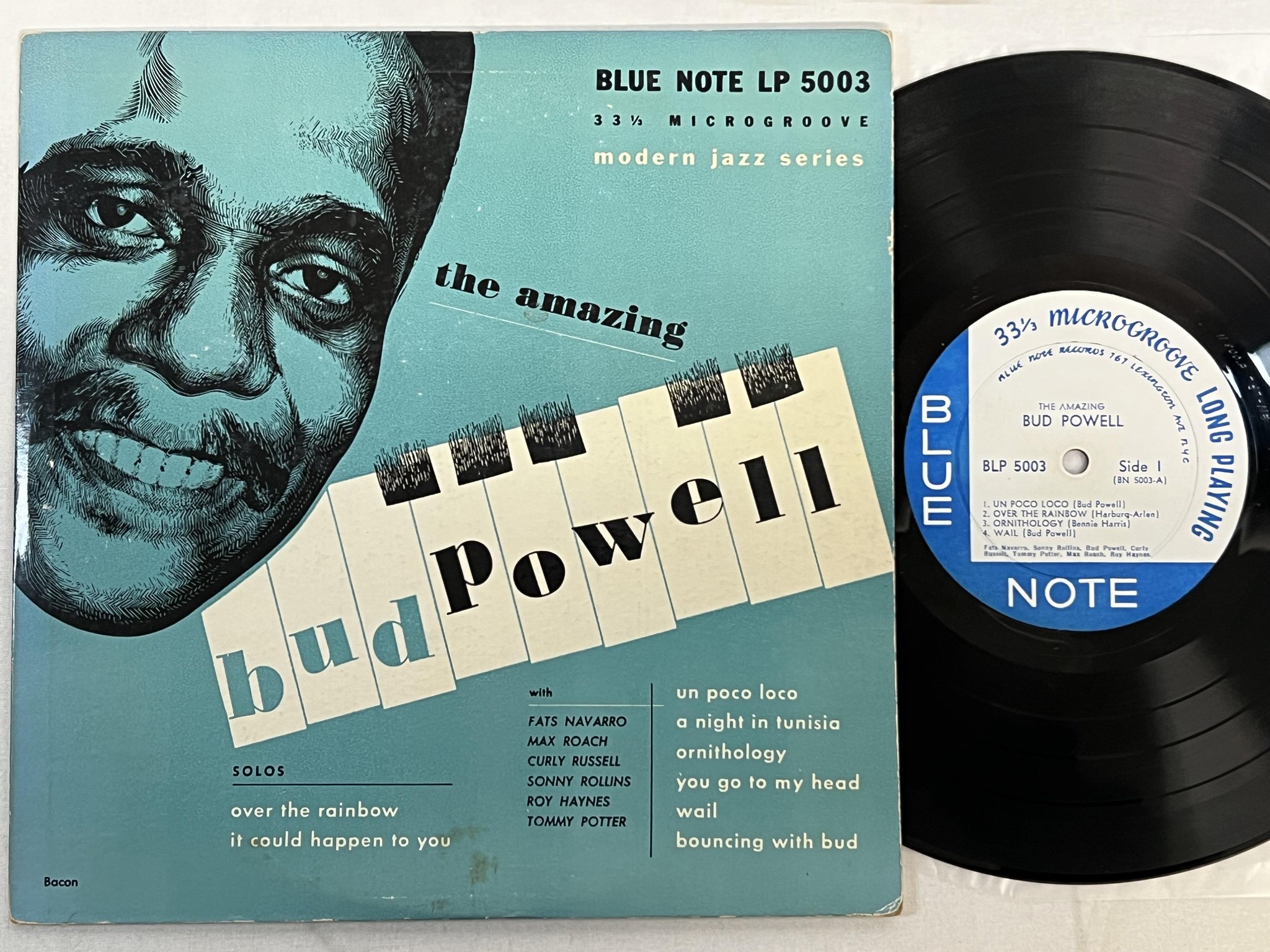 Omslagsbild för skivan BUD POWELL the amazing 10"LP -52 US BLUE NOTE BLP 5003 ** RARE OG **