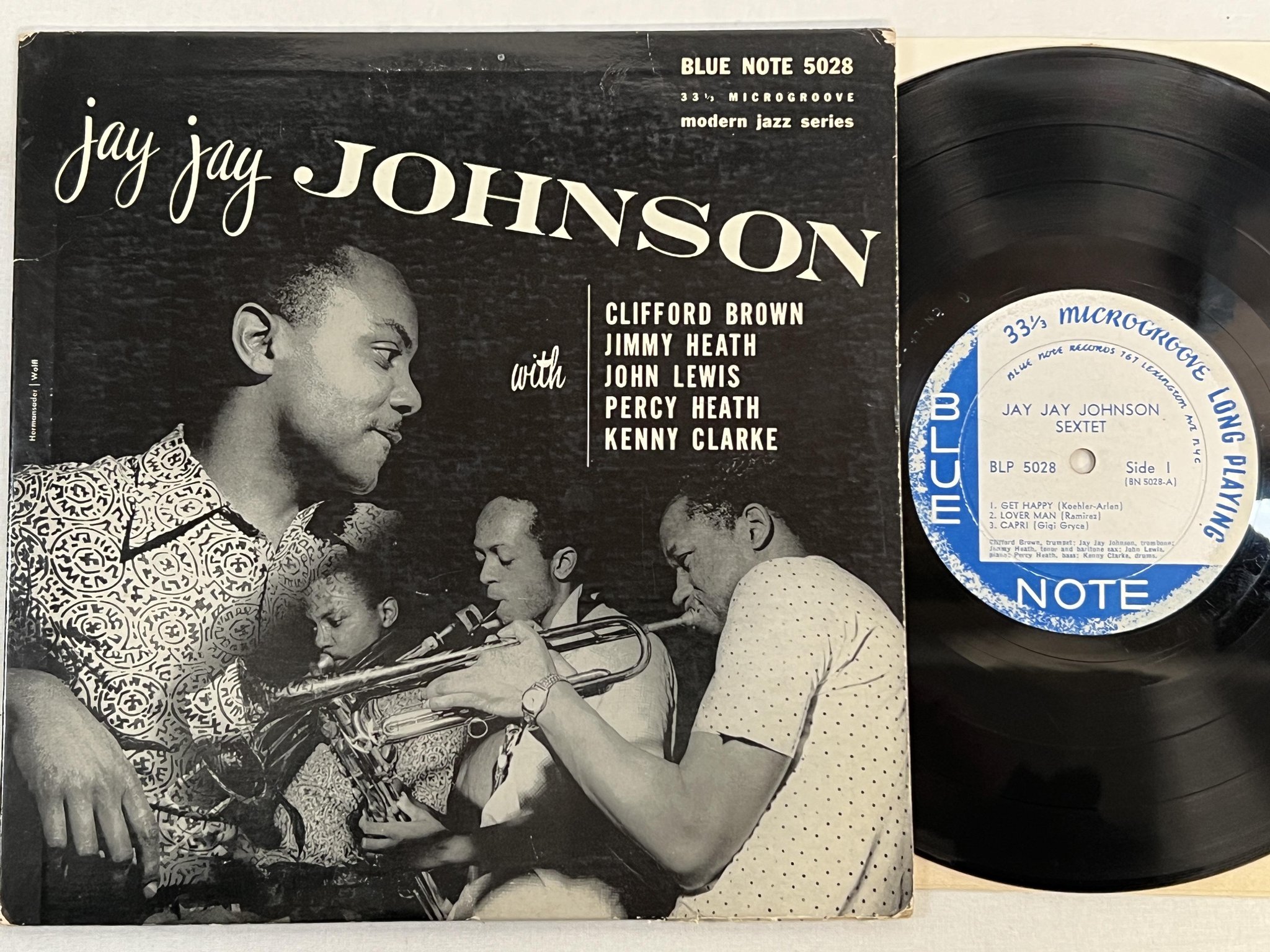 Omslagsbild för skivan JAY JAY JOHNSON SEXTET 10"LP -53 US BLUE NOTE BLP 5028 ** RARE OG **