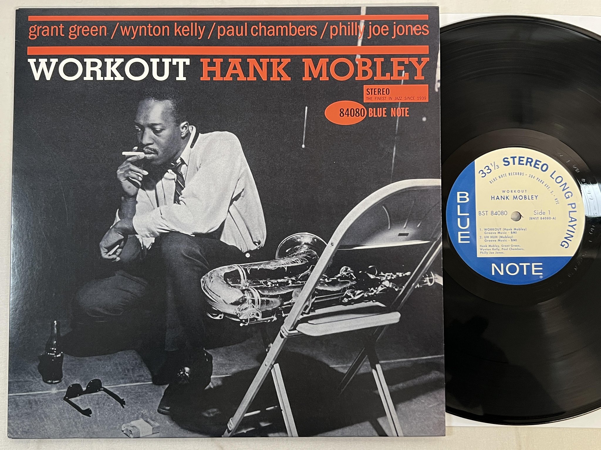 Omslagsbild för skivan HANK MOBLEY workout LP re 2009 US BLUE NOTE BST 84080