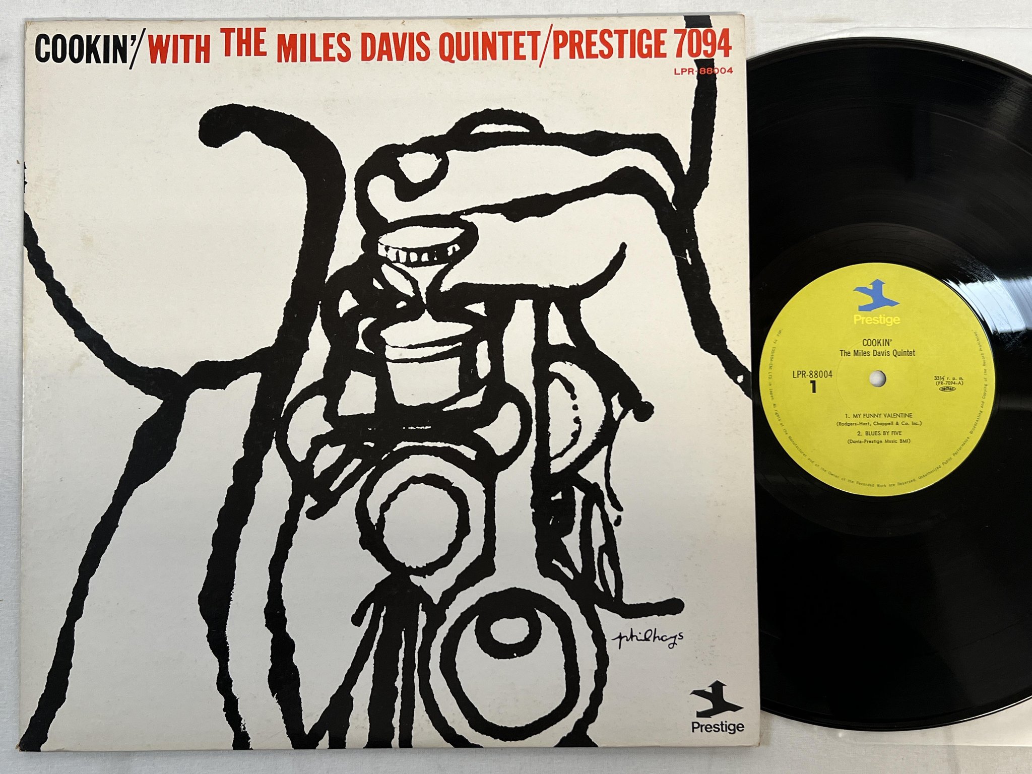 Omslagsbild för skivan MILES DAVIS QUINTET cookin' LP Japan PRESTIGE LPR 88004