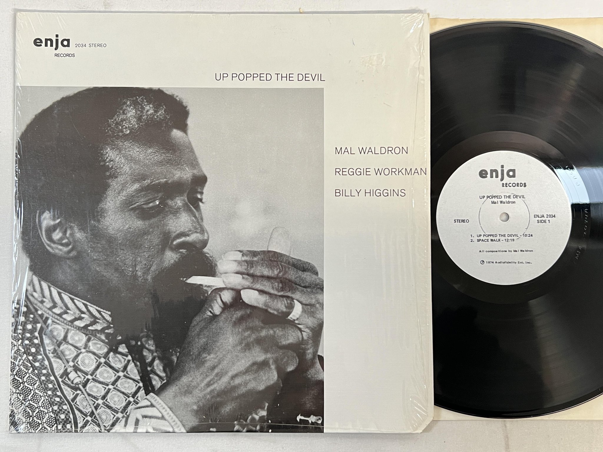 Omslagsbild för skivan MAL WALDRON up popped the devil LP -74 US ENJA 2034 ** FREE JAZZ **