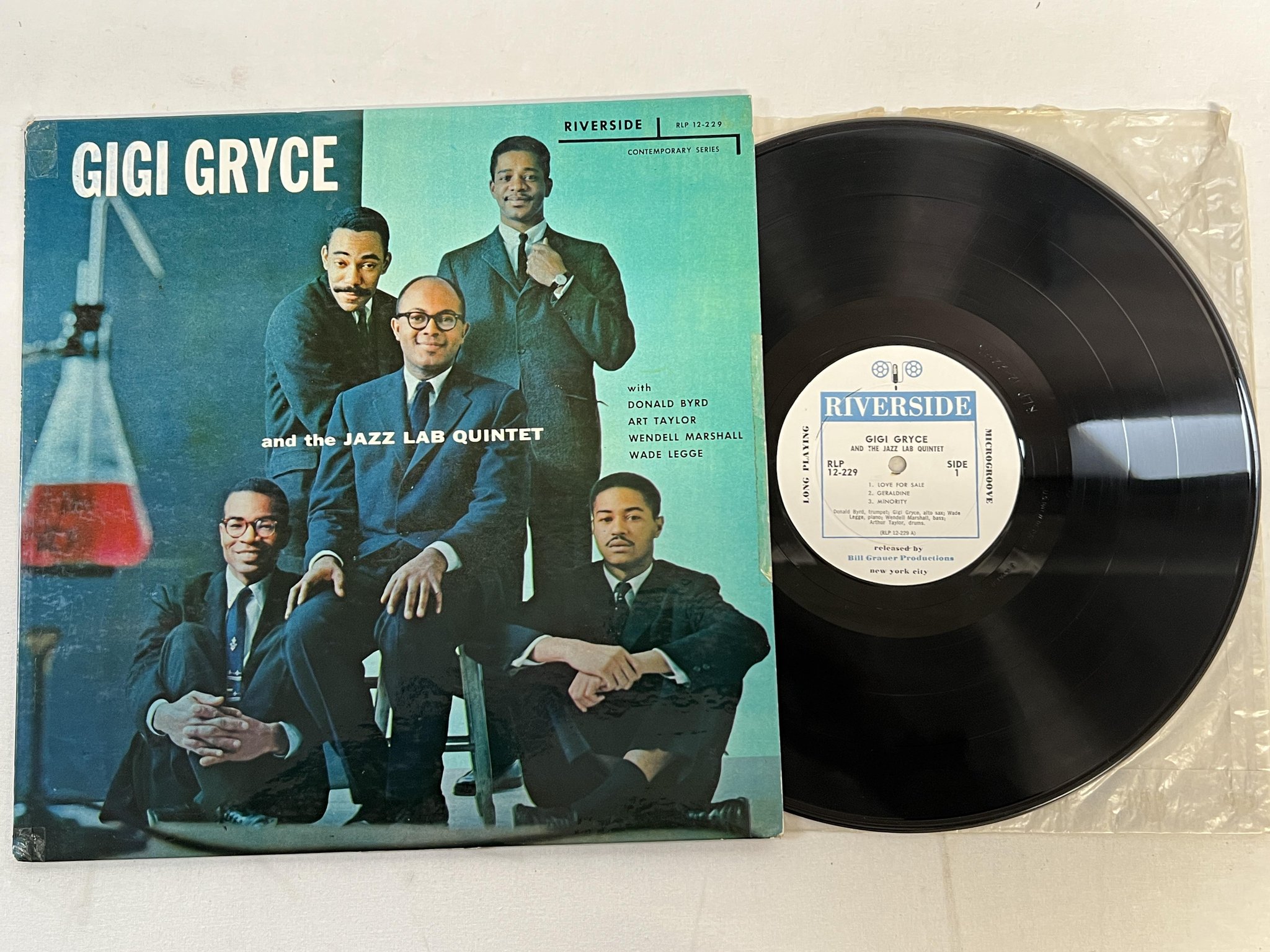 Omslagsbild för skivan GIGI GRYCE & THE JAZZ LAB QUINTET LP -57 US RIVERSIDE RLP 12-229