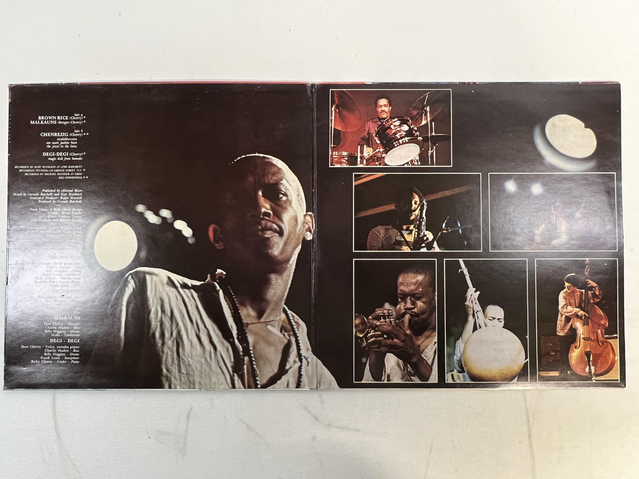 Omslagsbild för skivan DON CHERRY brown rice LP -76 Ita EMI 3C 064-18107