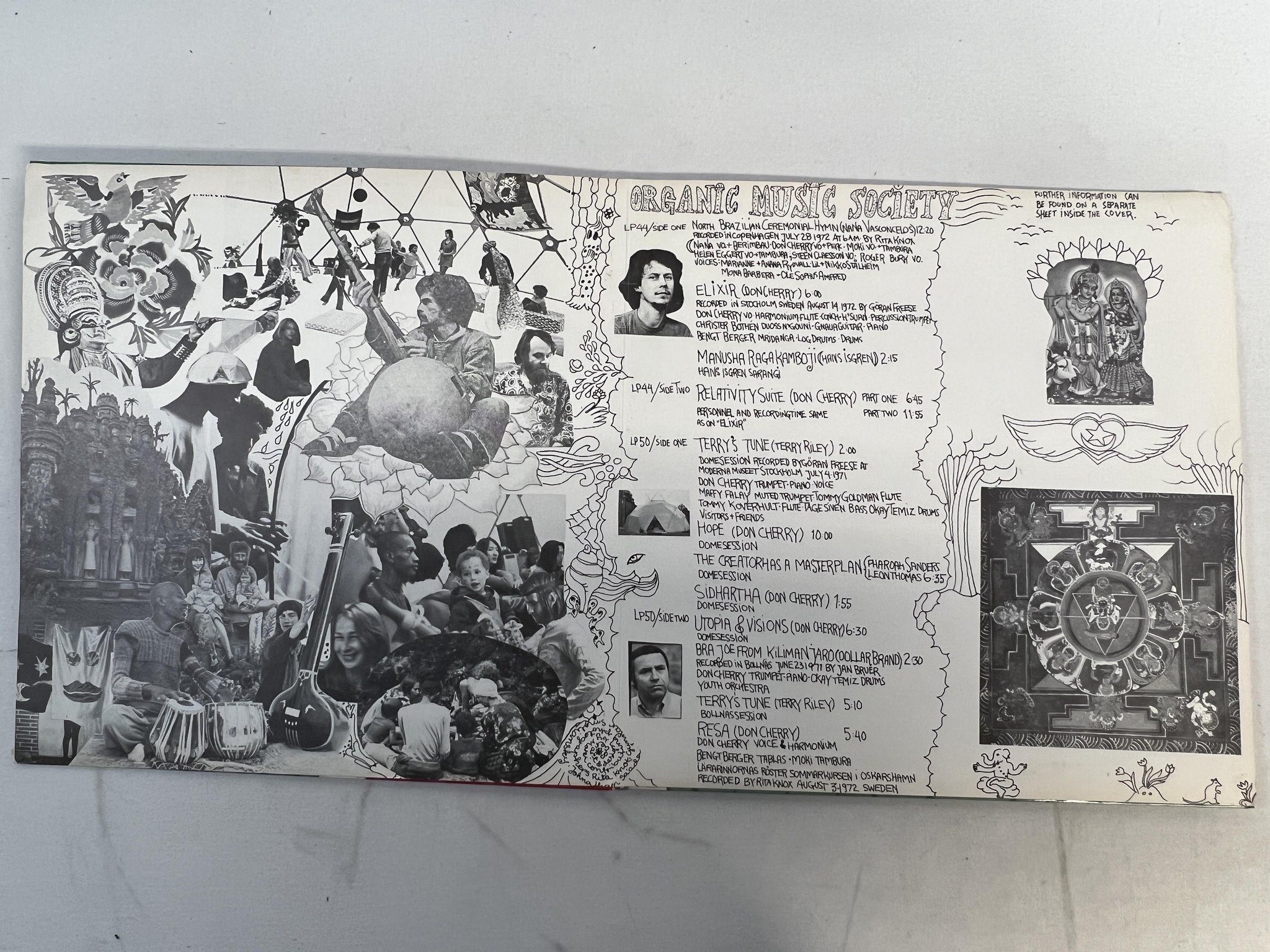 Omslagsbild för skivan DON CHERRY organic society 2xLP -73 Swe CAPRICE RIKS DLP 1 *** R A R E ***