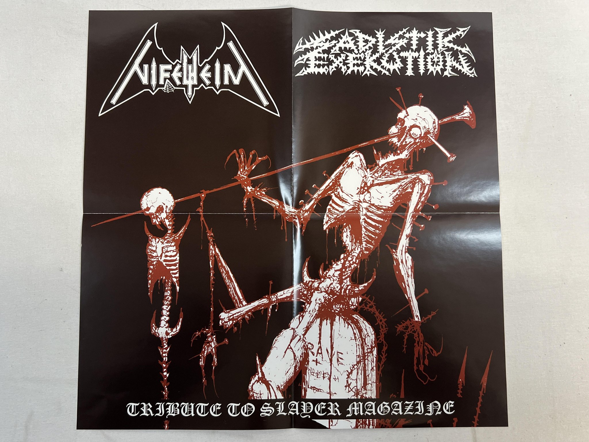 Omslagsbild för skivan NIFELHEIM / Sadistik Exekution Tribute To... 7" SPLIT-45 2006 Black metal