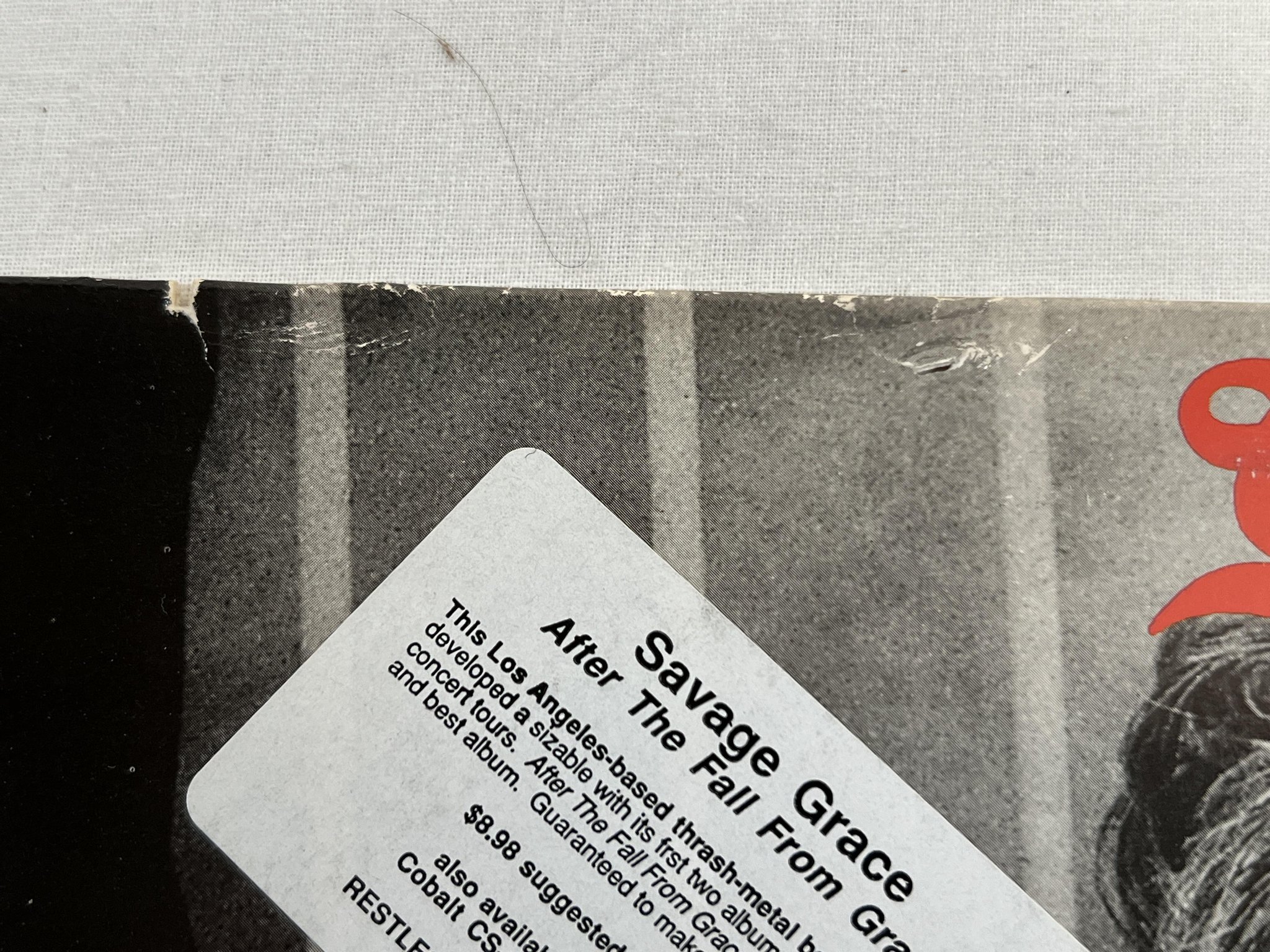 Omslagsbild för skivan SAVAGE GRACE After The Fall From Grace LP 86 US METAL BLADE MBR 1075 speed metal