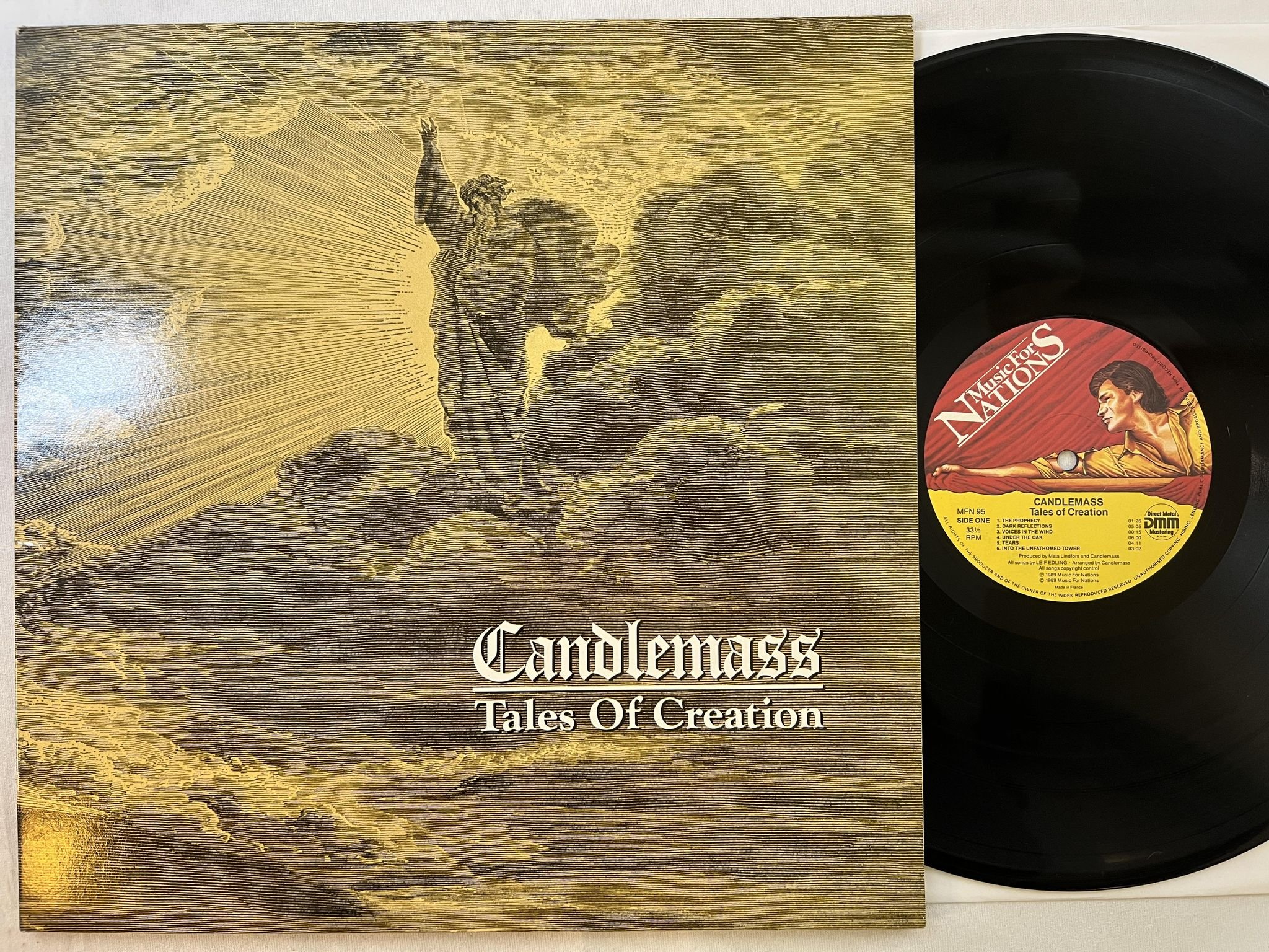 Omslagsbild för skivan CANDLEMASS Tales Of Creation LP -89 MUSIC FOR NATIONS MFN 95 ** doom metal **