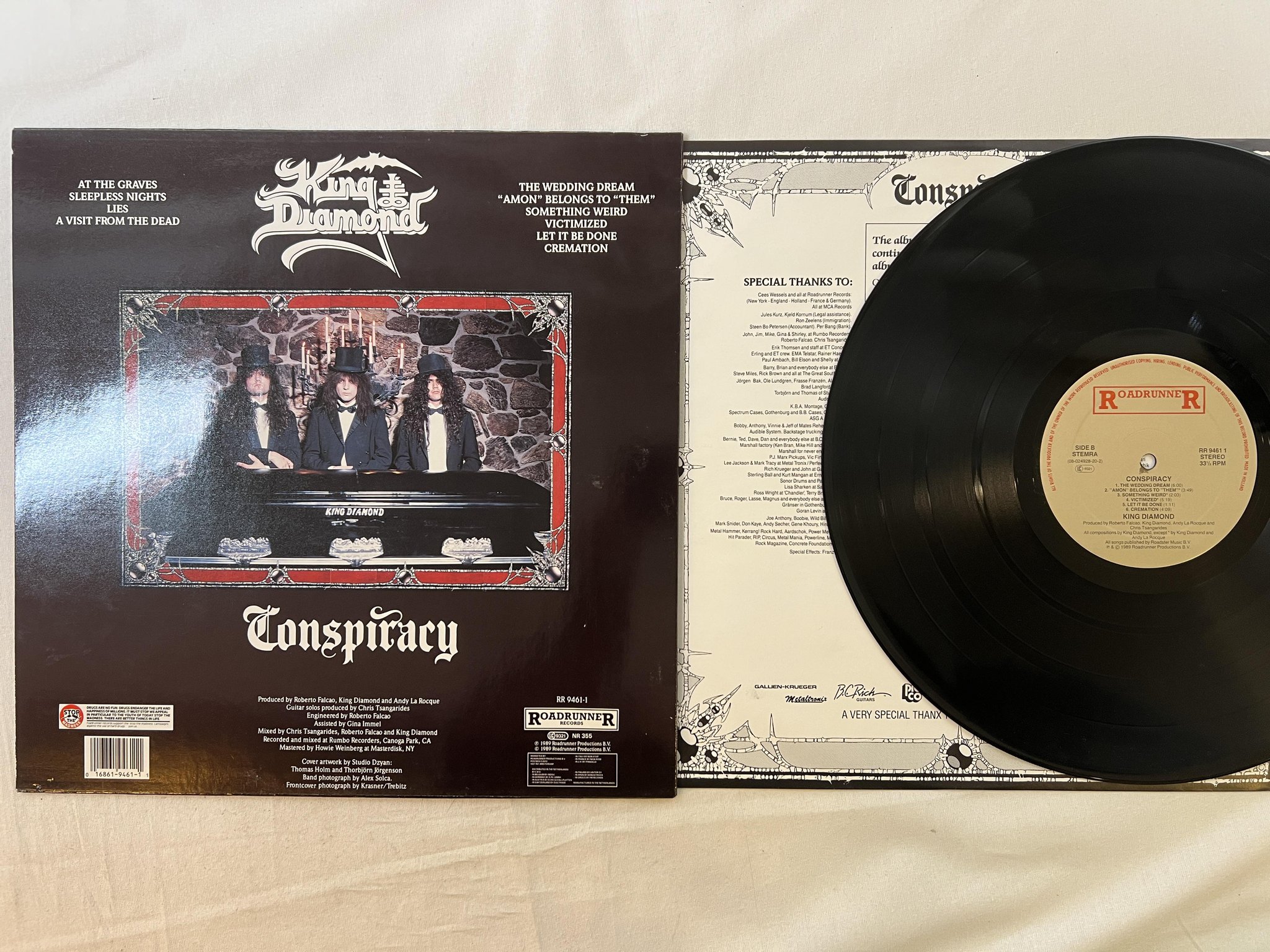 Omslagsbild för skivan KING DIAMOND conspiracy LP -89 ROADRUNNER RR 9461 1