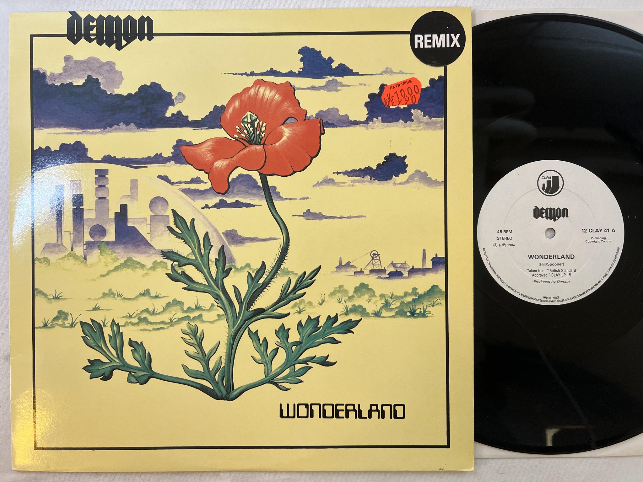 Omslagsbild för skivan DEMON wonderland 12"single -83 CLAY 12 CLAY 41