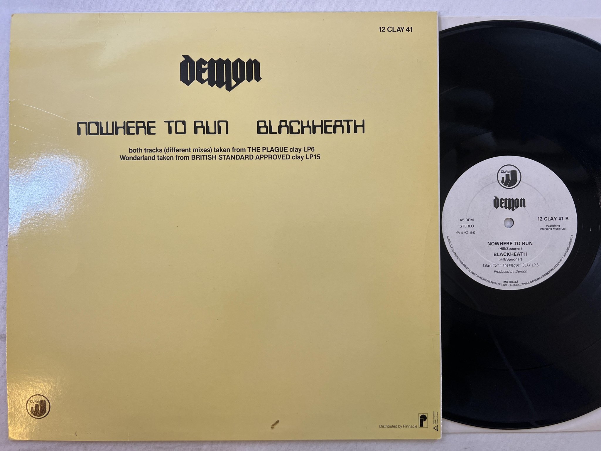 Omslagsbild för skivan DEMON wonderland 12"single -83 CLAY 12 CLAY 41