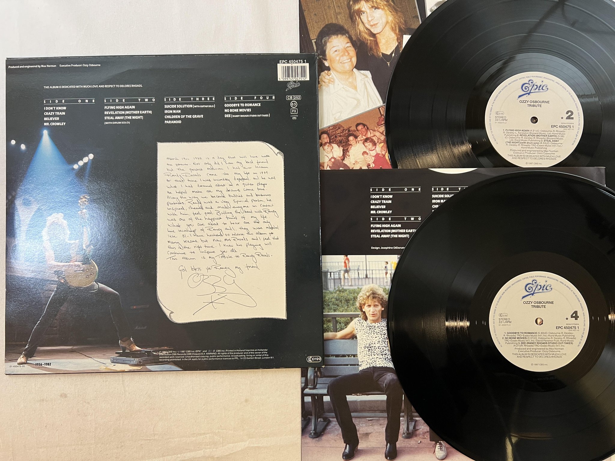 Omslagsbild för skivan OZZY OSBOURNE tribute 2xLP -87 Hol EPIC EPC 4504751