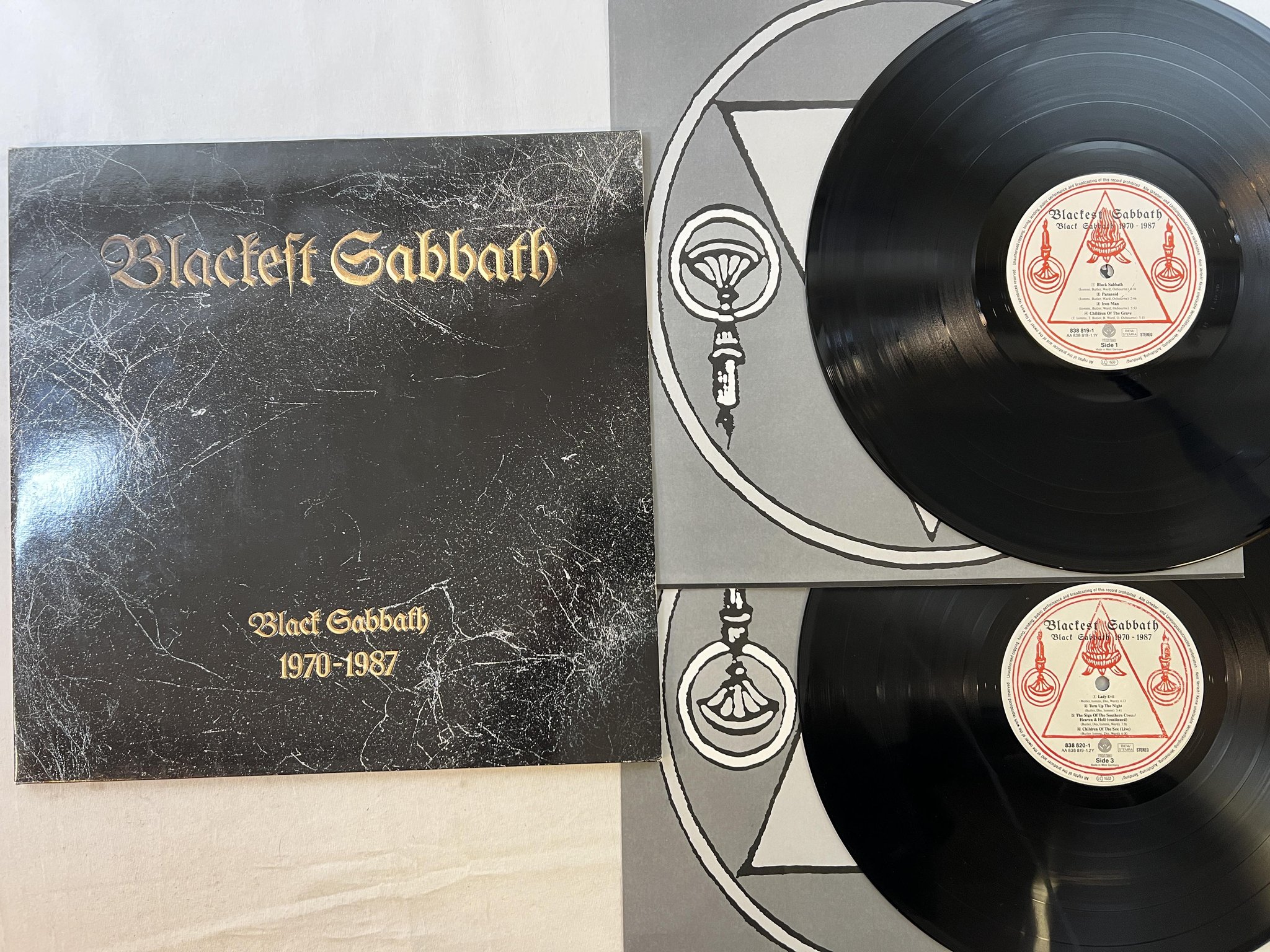 Omslagsbild för skivan BLACK SABBATH Blackest Sabbath LP -89 VERTIGO 838 818-1