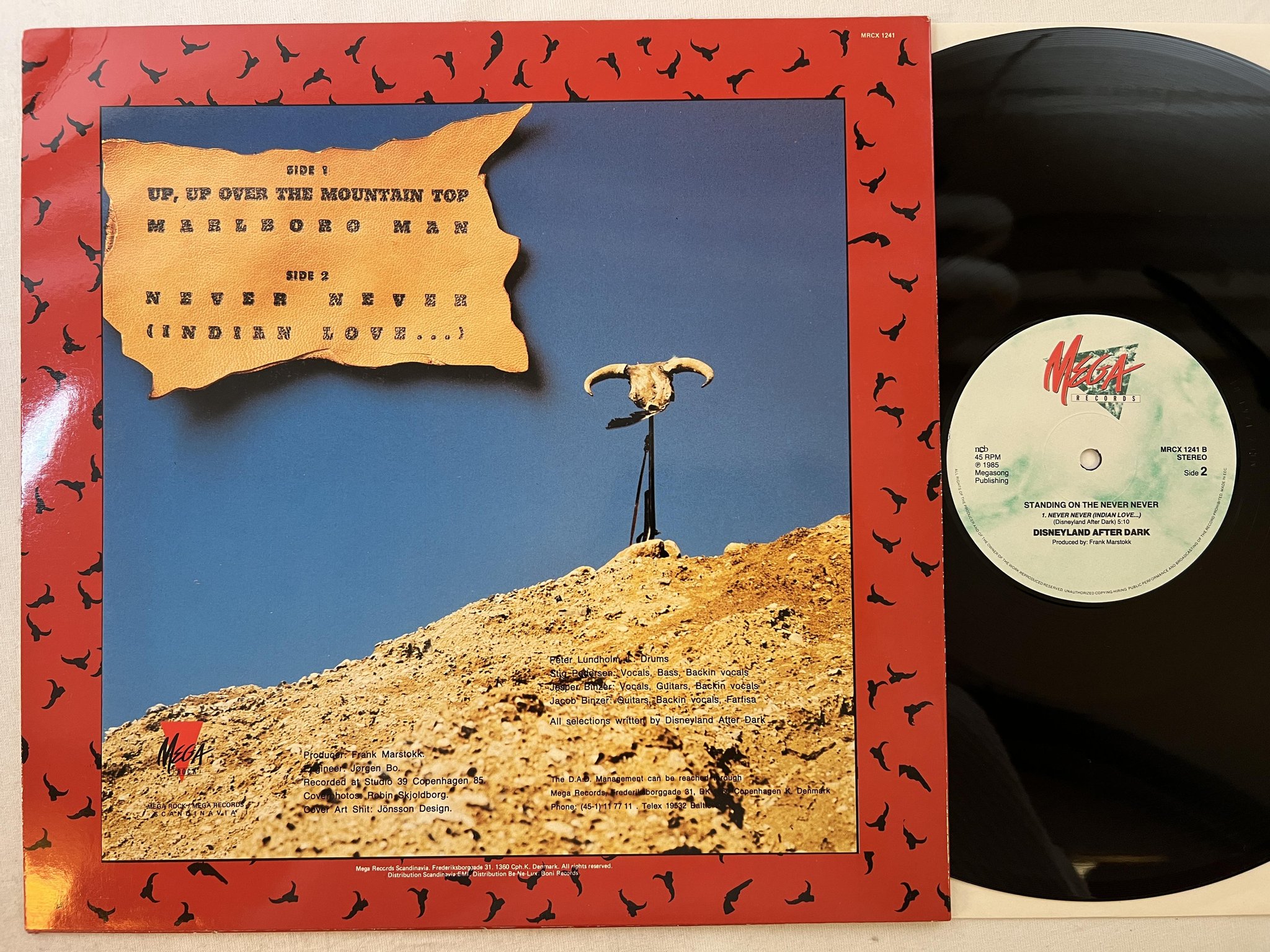 Omslagsbild för skivan DISNEYLAND AFTER DARK standing on the never never 12" -85 ncb MEGA MRCX 1241