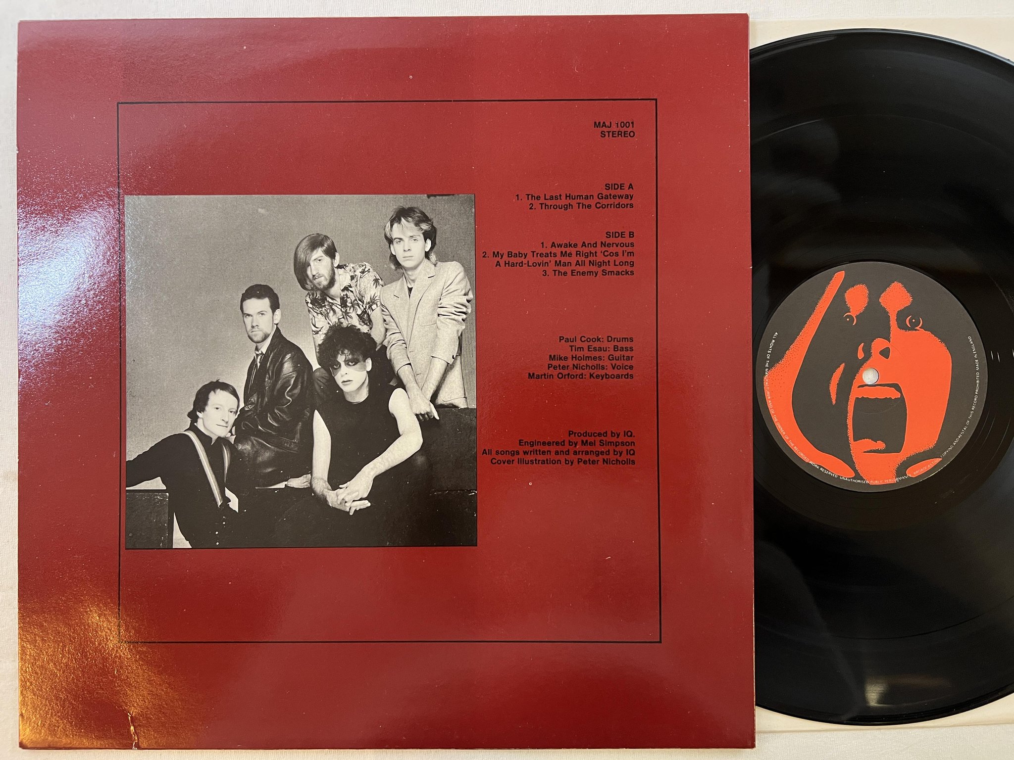 Omslagsbild för skivan IQ Tales From The Lush Attic LP -84 UK MAJ 1001 ** prog rock **