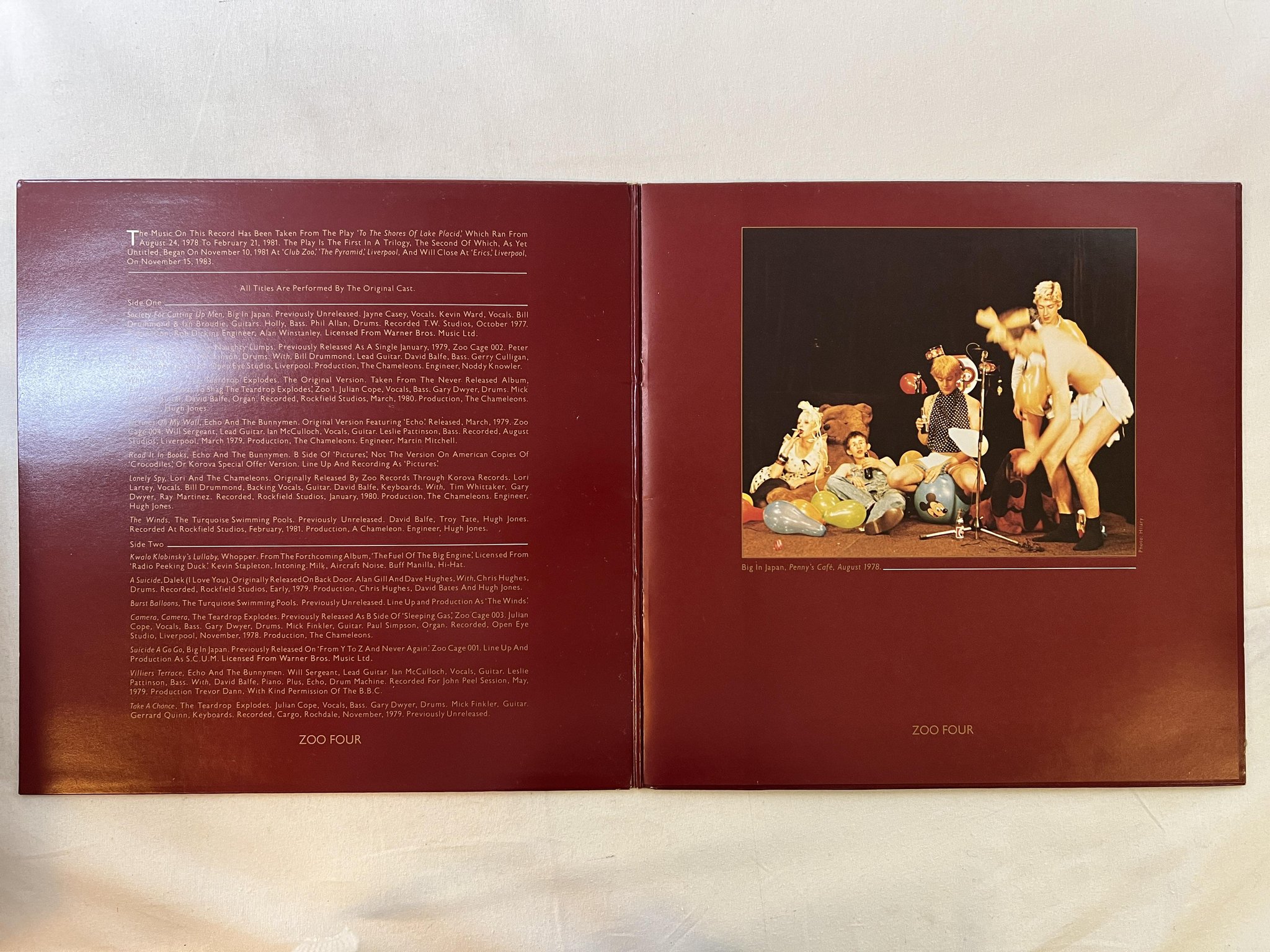 Omslagsbild för skivan V/A To The Shores Of Lake Placid LP -82 UK zoo records ZOO 4 new wave SYNTH