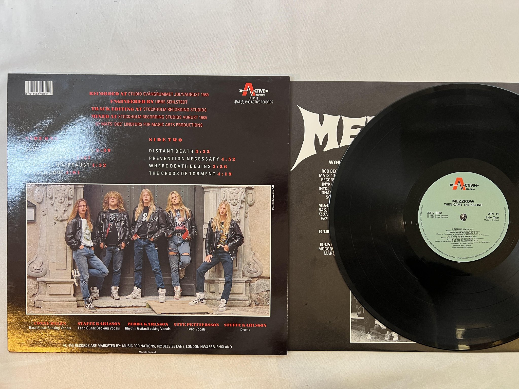 Omslagsbild för skivan MEZZROW then came the killing LP -90 UK ACTIVE ATV 11 ** TRASH **