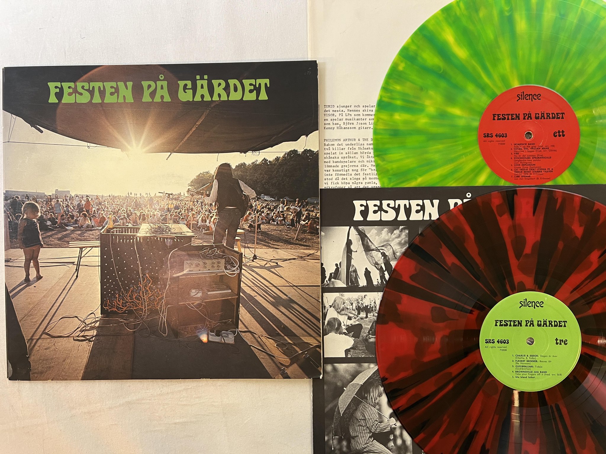 Omslagsbild för skivan V/A festen på Gärdet 2xLP -71 Swe SILENCE SRS 4603 *** P R O G G ***