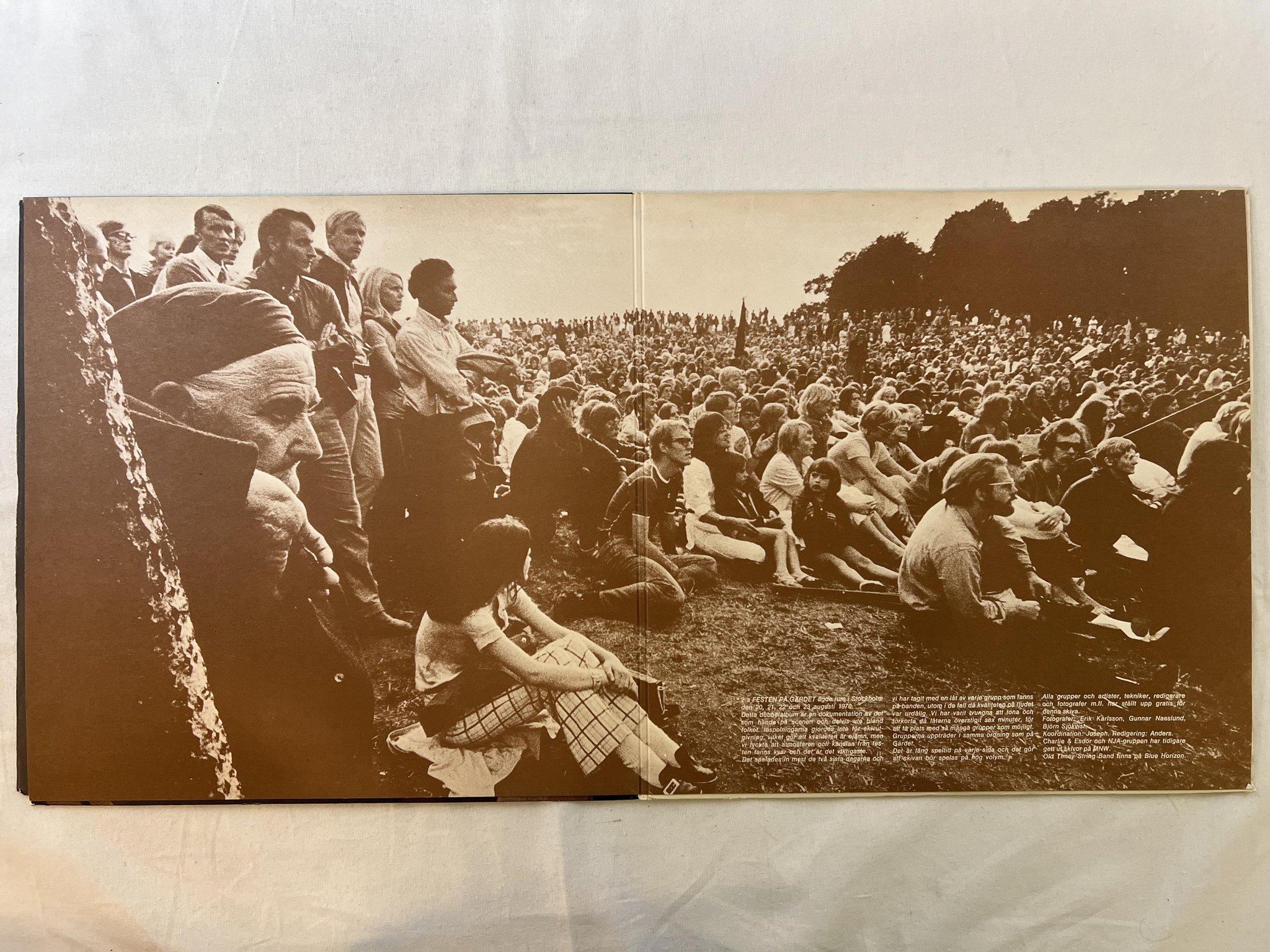 Omslagsbild för skivan V/A festen på Gärdet 2xLP -71 Swe SILENCE SRS 4603 *** P R O G G ***