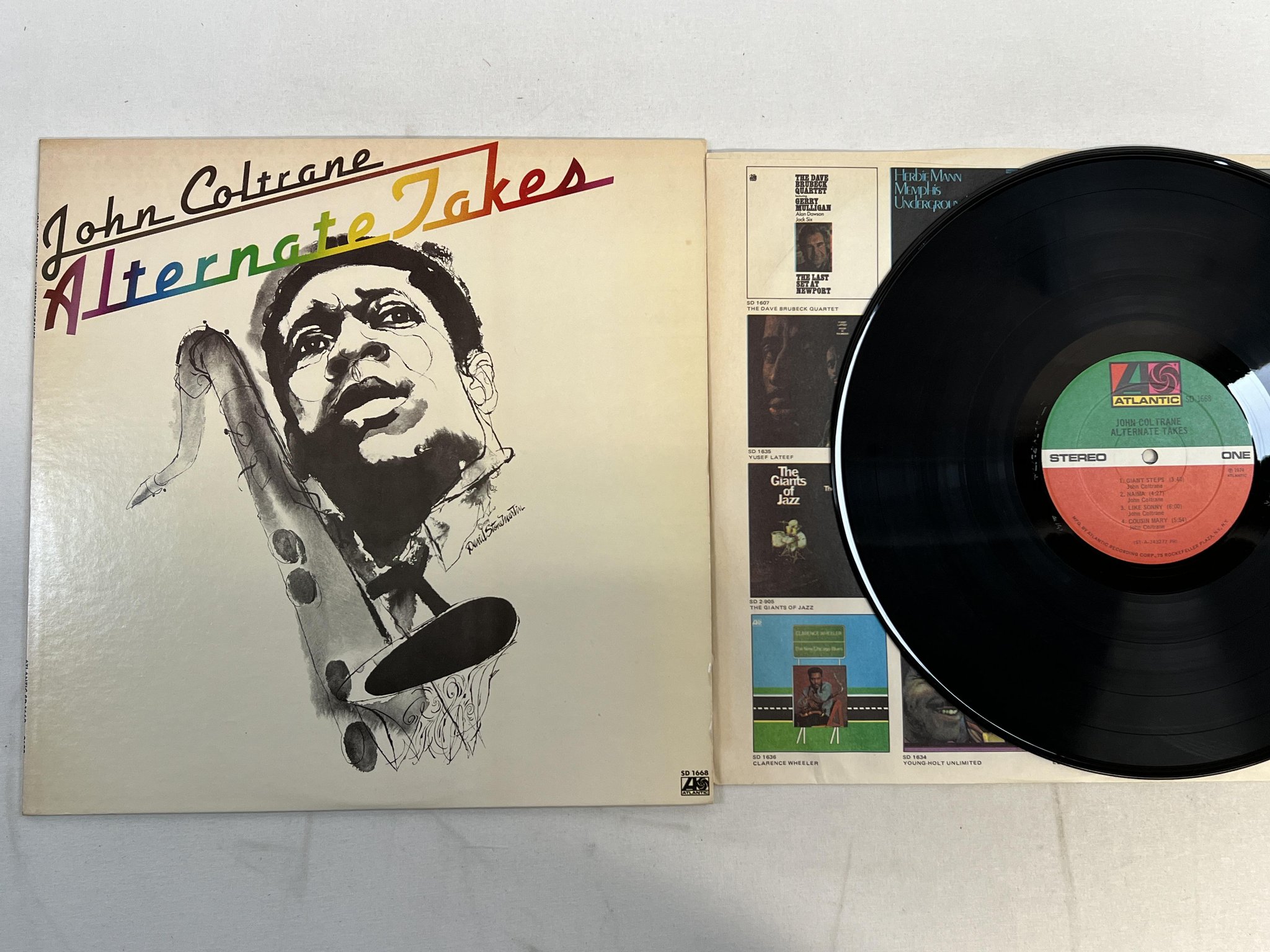 Omslagsbild för skivan JOHN COLTRANE alternate takes LP -74 US ATLANTIC SD 1668