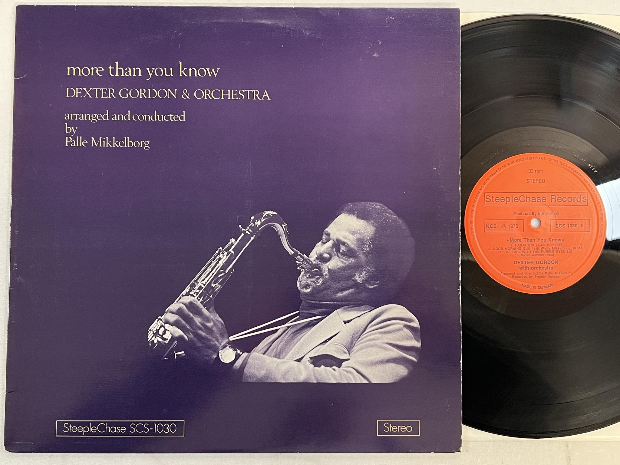 Omslagsbild för skivan DEXTER GORDON more than you know LP -75 Den STEEPLECHASE SCS 1030