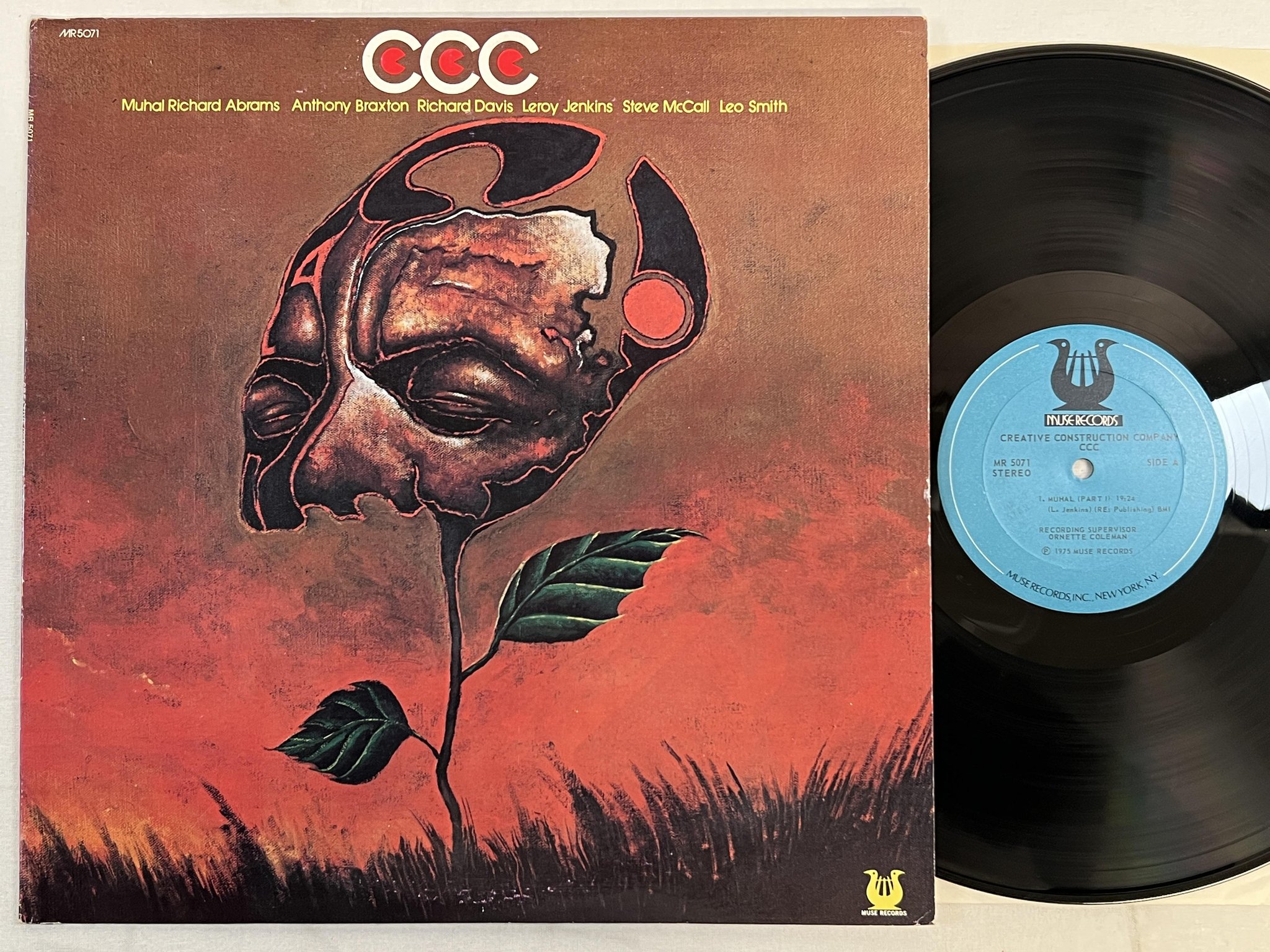 Omslagsbild för skivan CREATIVE CONSTRUCTION COMPANY s/t LP -75 US MUSE MR 5071 free jazz