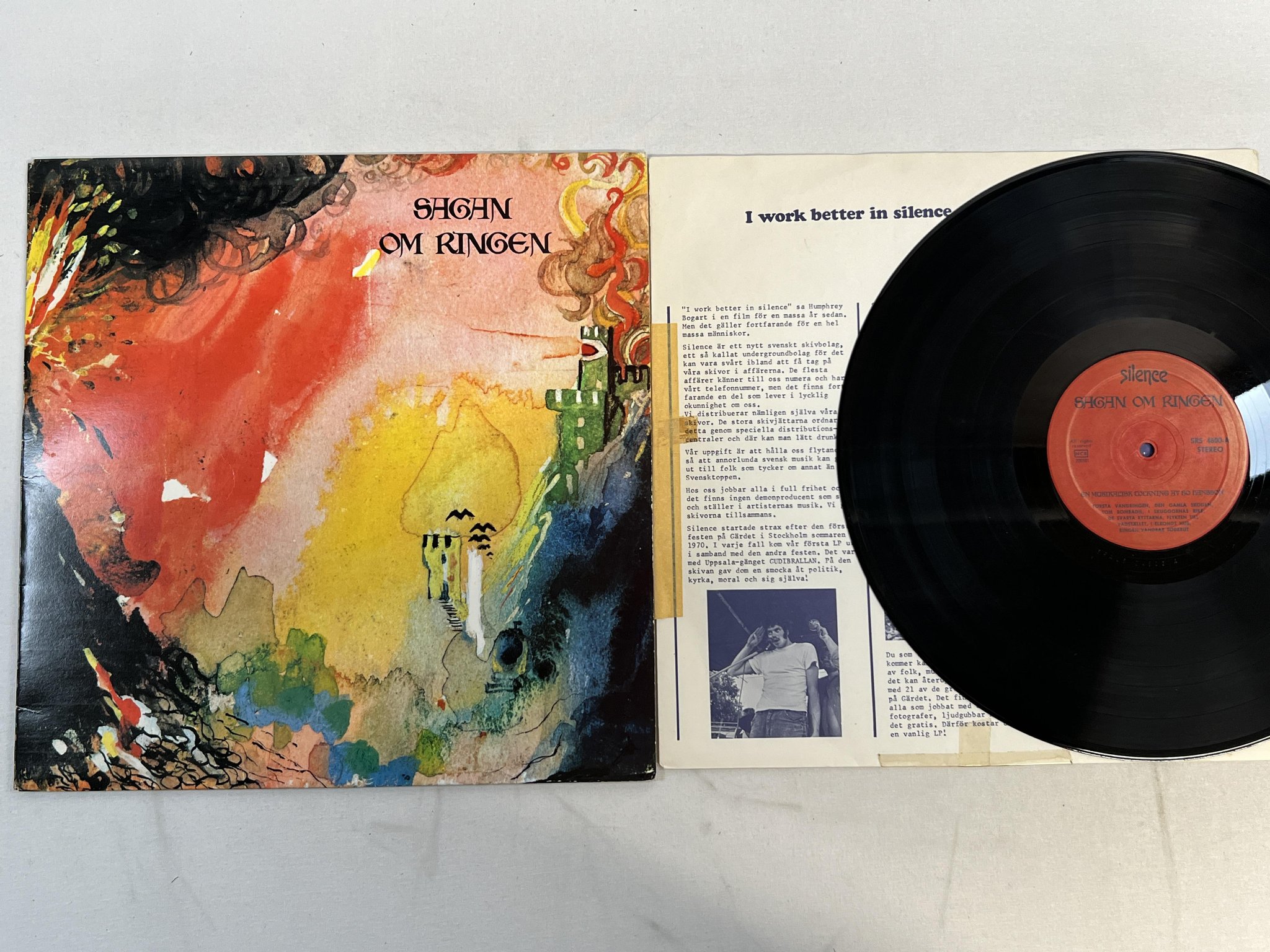 Omslagsbild för skivan BO HANSSON sagan om ringen LP -70 Swe SILENCE 187g vinyl (SRALS 24600)