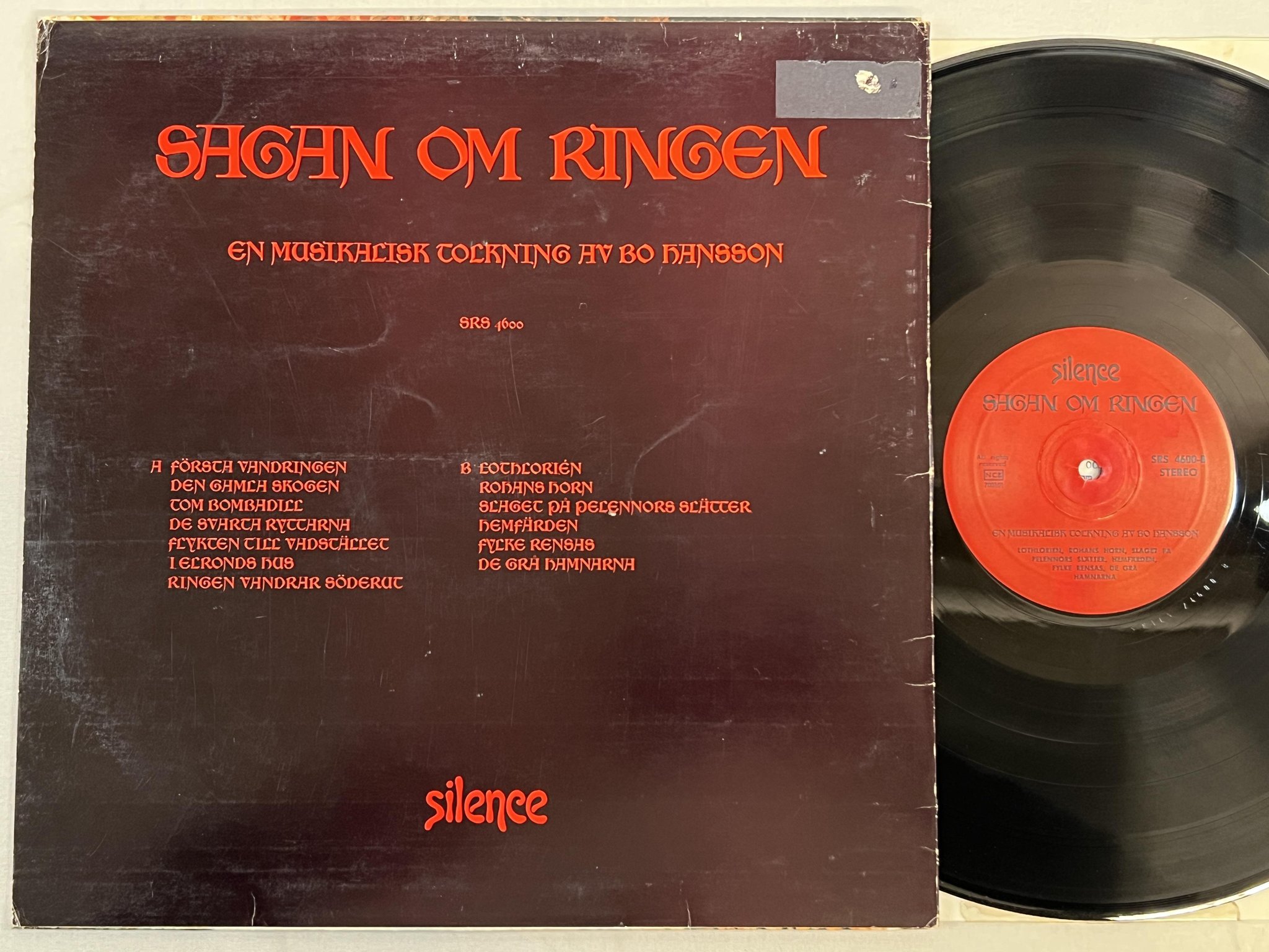 Omslagsbild för skivan BO HANSSON sagan om ringen LP -70 Swe SILENCE 187g vinyl (SRALS 24600)