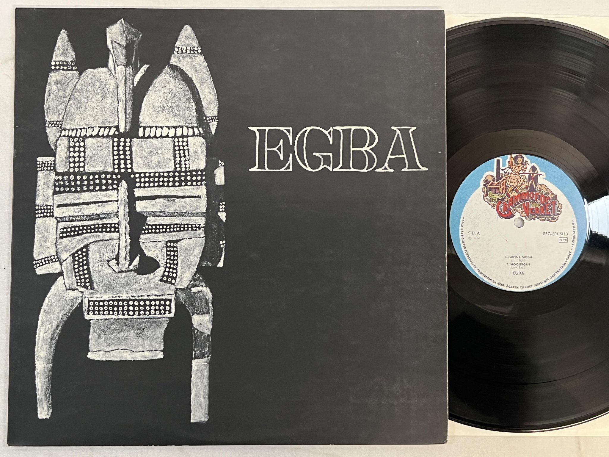 Omslagsbild för skivan EGBA s/t LP -74 GRAMMOFONVERKET EFG-501 5113 *** GREAT ALBUM ***