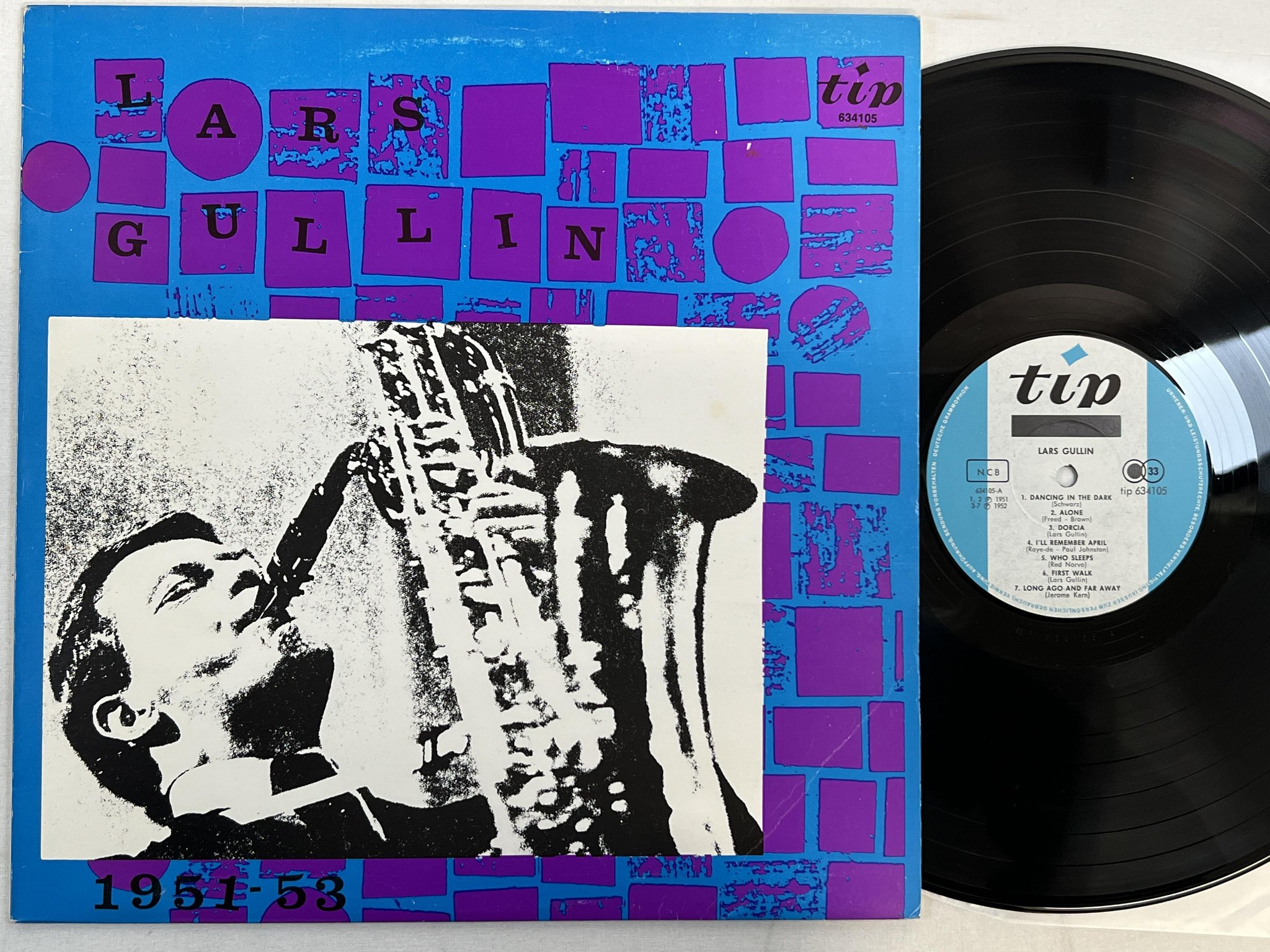 Omslagsbild för skivan LARS GULLIN 1951-53 LP Swe TIP 634105