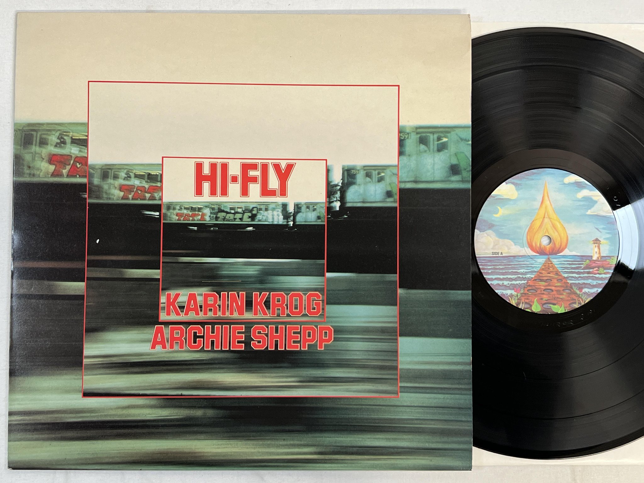 Omslagsbild för skivan KARIN KROG / ARCHIE SHEPP hi-fly LP -76 ncb COMPENDIUM FIDARDO-2