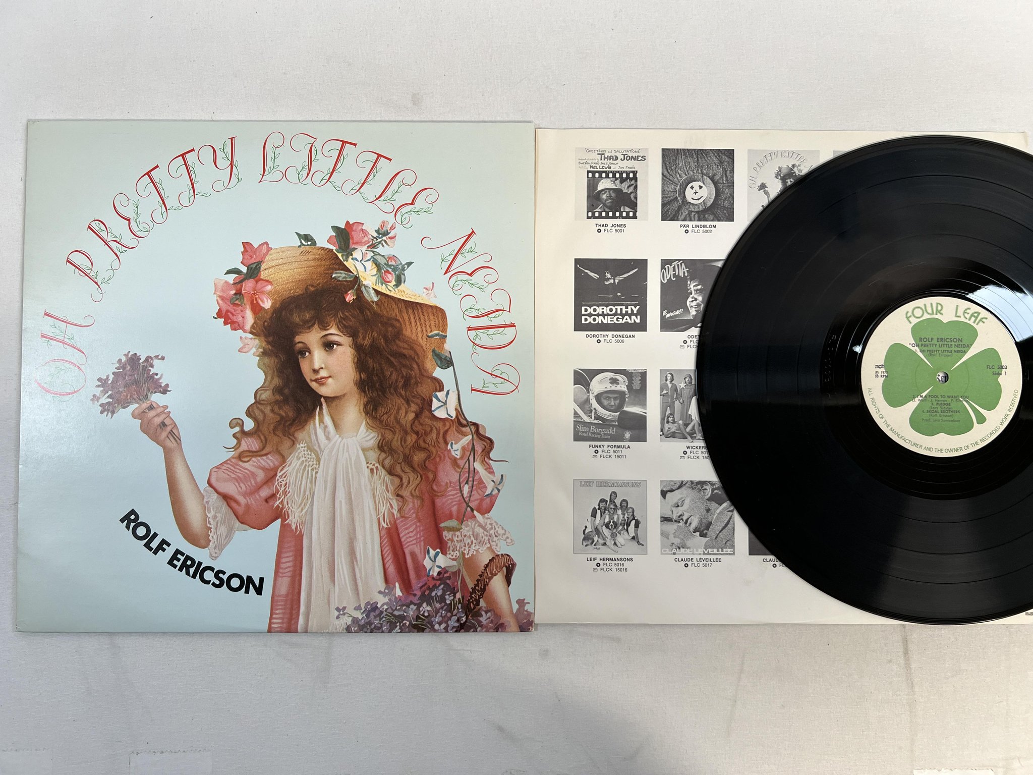 Omslagsbild för skivan ROLF ERICSON Oh pretty little Neida LP -72 FOUR LEAF FLC 5003