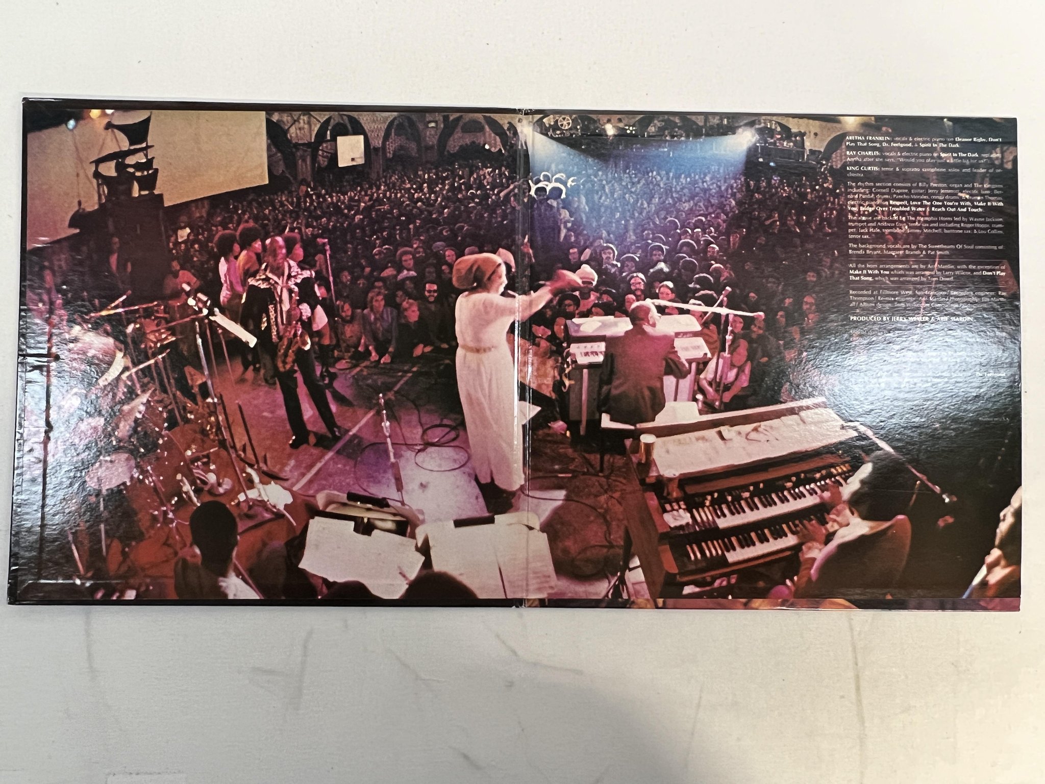Omslagsbild för skivan ARETHA FRANKLIN live at the Fillmore West LP -71 US ATLANTIC SD 7205