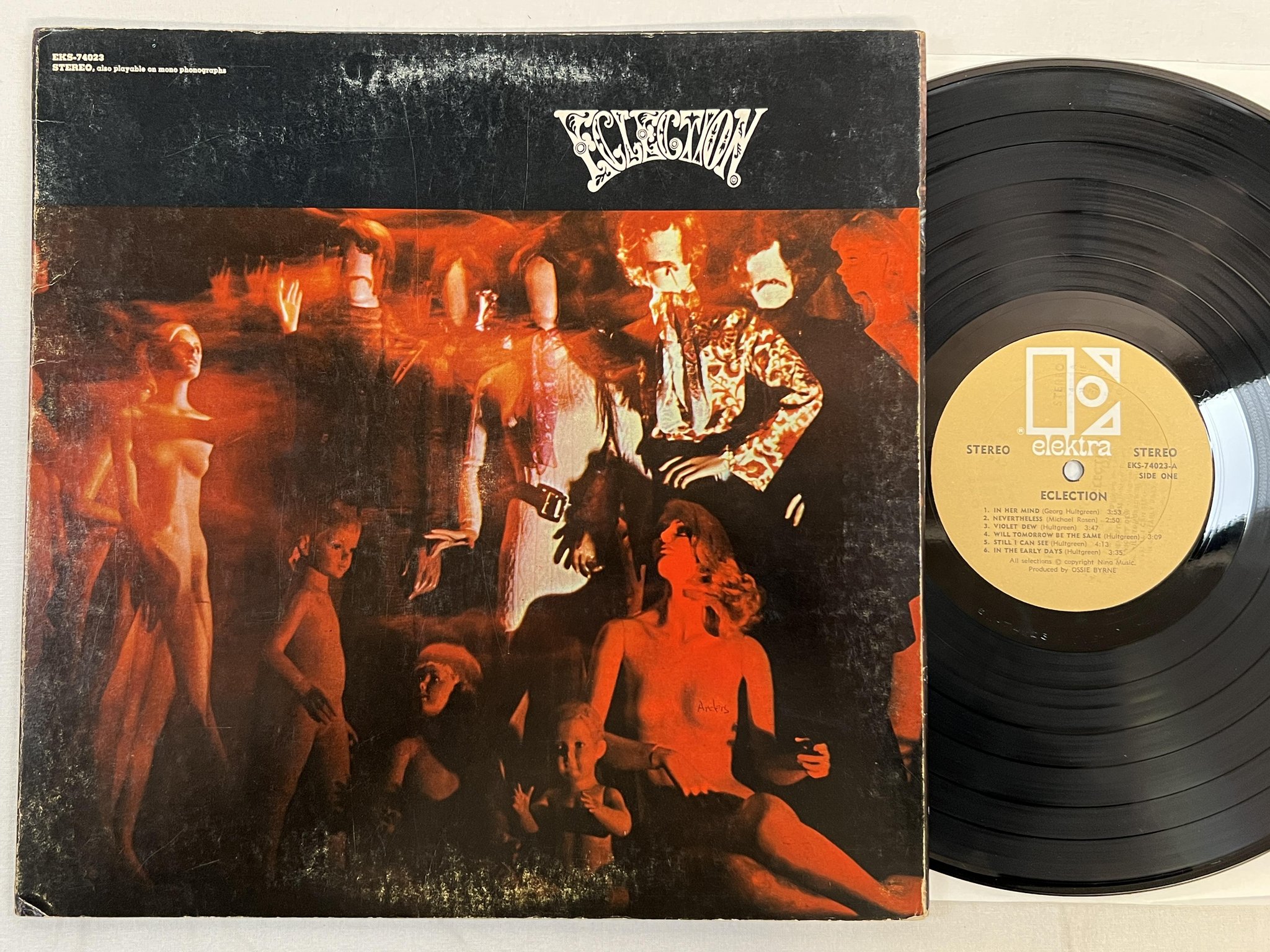 Omslagsbild för skivan ECLECTION s/t LP -68 US ELEKTRA EKS-74023 psych / folk