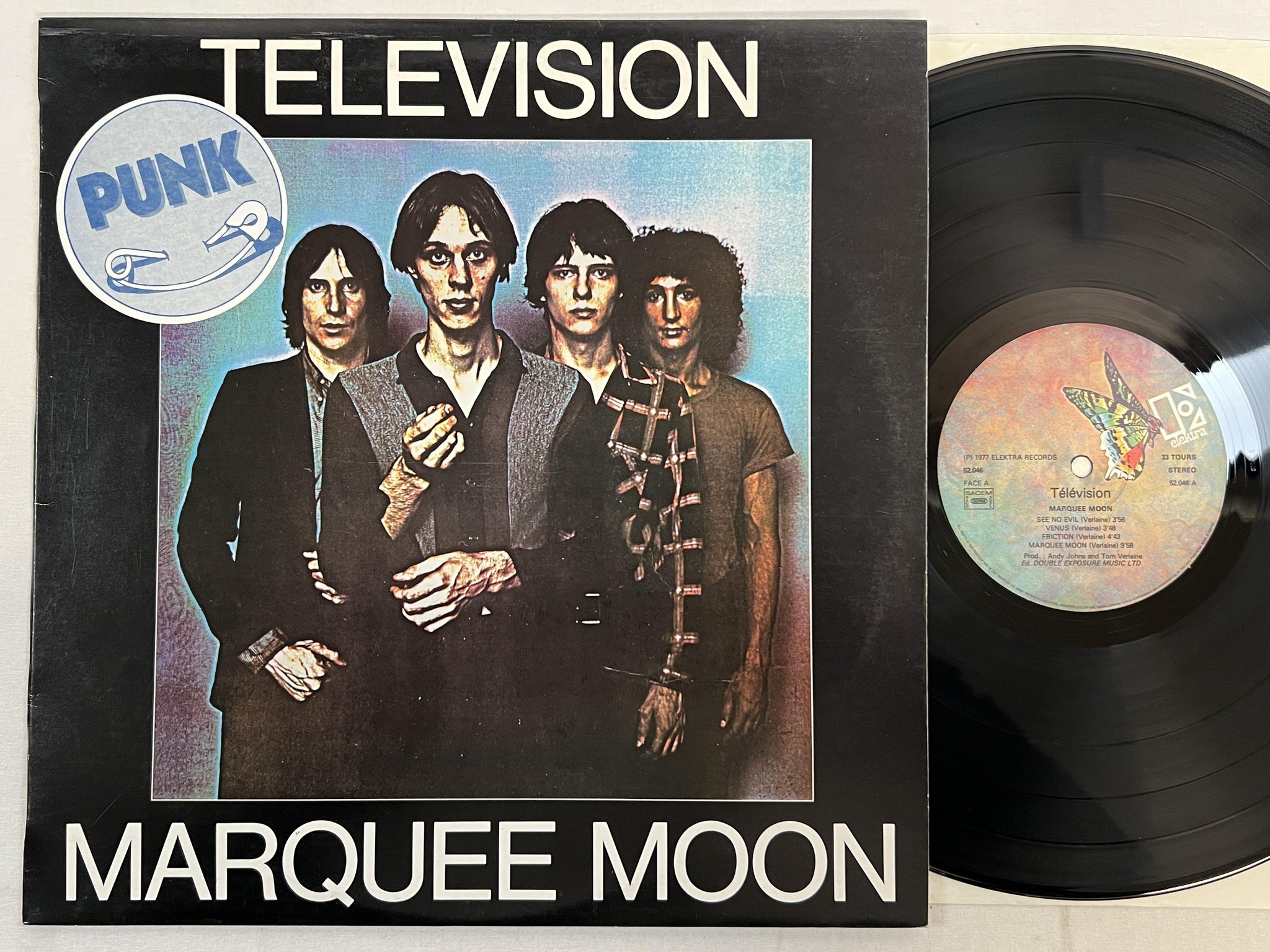 Omslagsbild för skivan TELEVISION marquee moon LP Fra ELEKTRA 52046 ** Great Album **