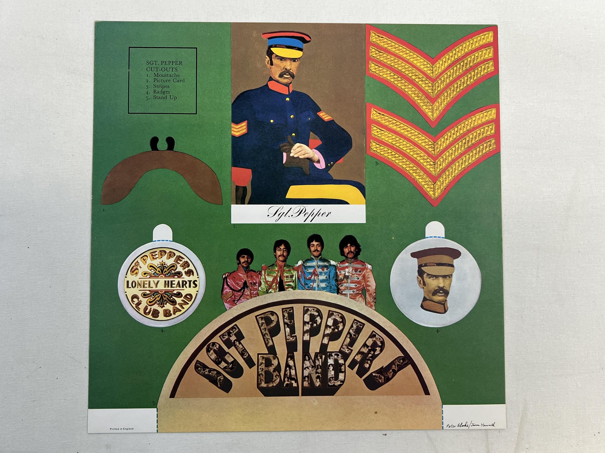 Omslagsbild för skivan THE BEATLES Sgt Pepper's lonely... LP -67 UK PARLOPHONE PCS 7027