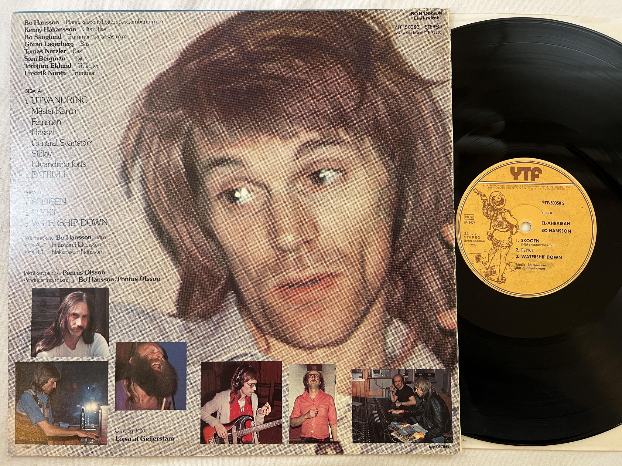 Omslagsbild för skivan BO HANSSON El-Ahrairah LP -77 Swe YTF 30350 S